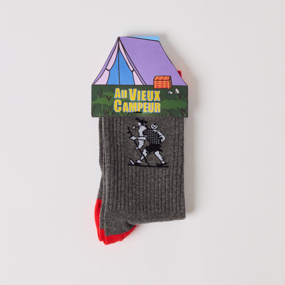 Au Vieux Campeur - Chaussettes Marcheur - Gris