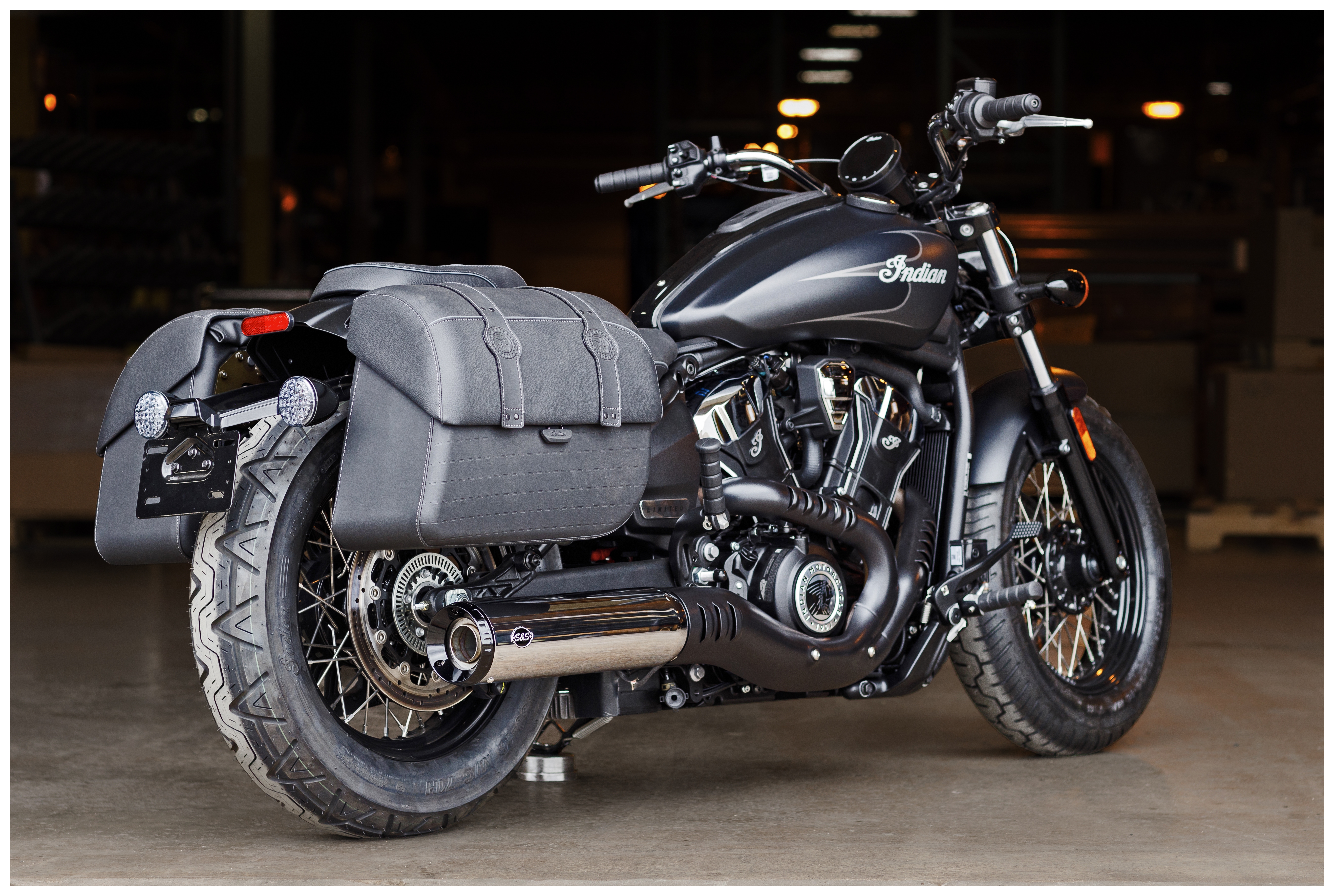 SportsBikeShop S&S Cycle Grand National 50 State Slip-On Muffler For Indian Scout 2025