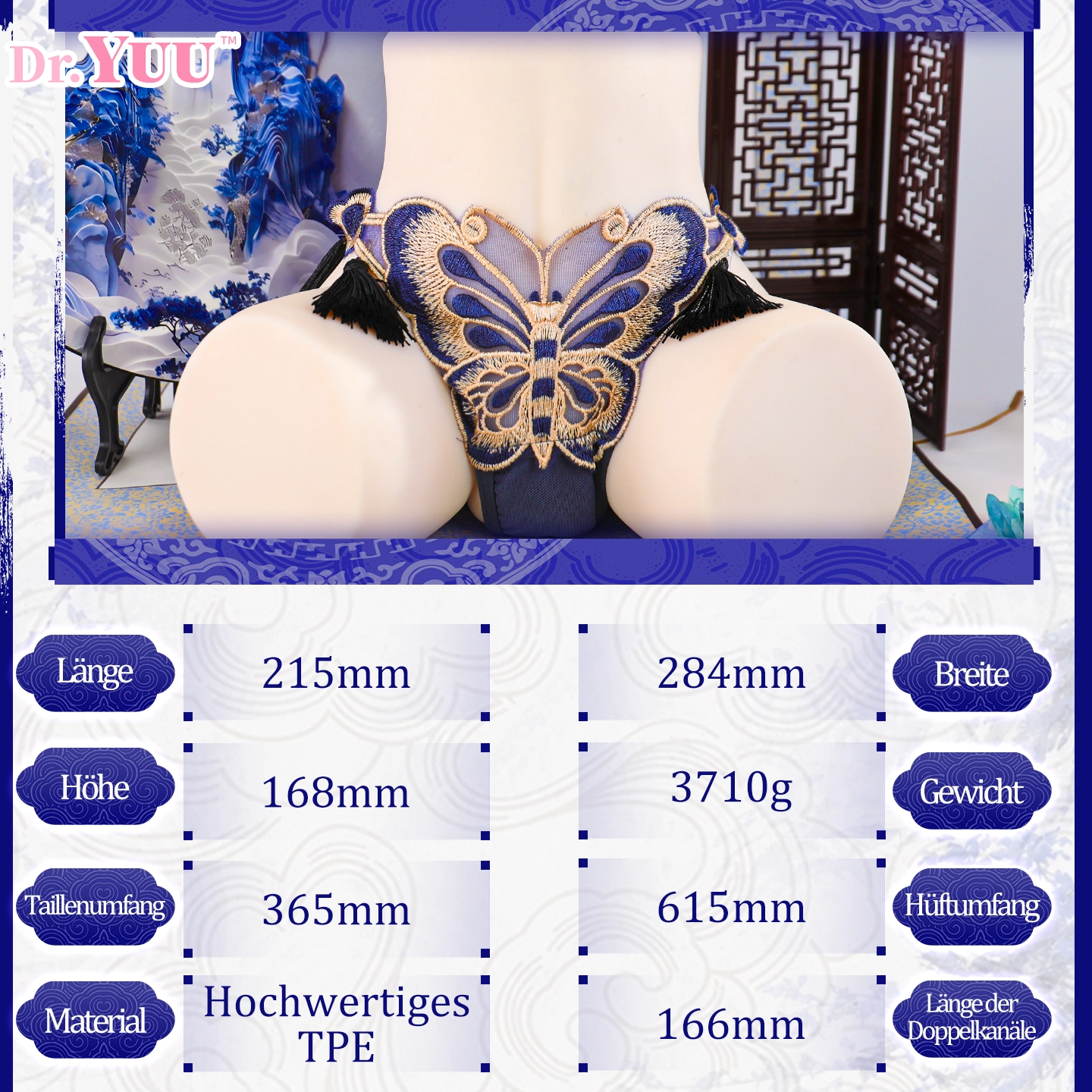 Vergleich einer großen und kleinen Kontaktfläche mit einem rosafarbenen Formmodell und einer seitlichen Detailansicht.