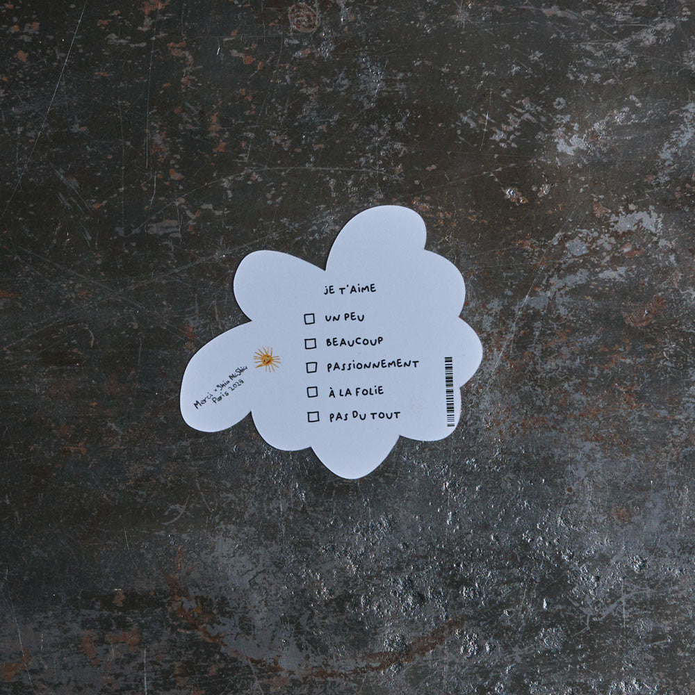 Carte postale Fleur - Merci X Shia McShia
