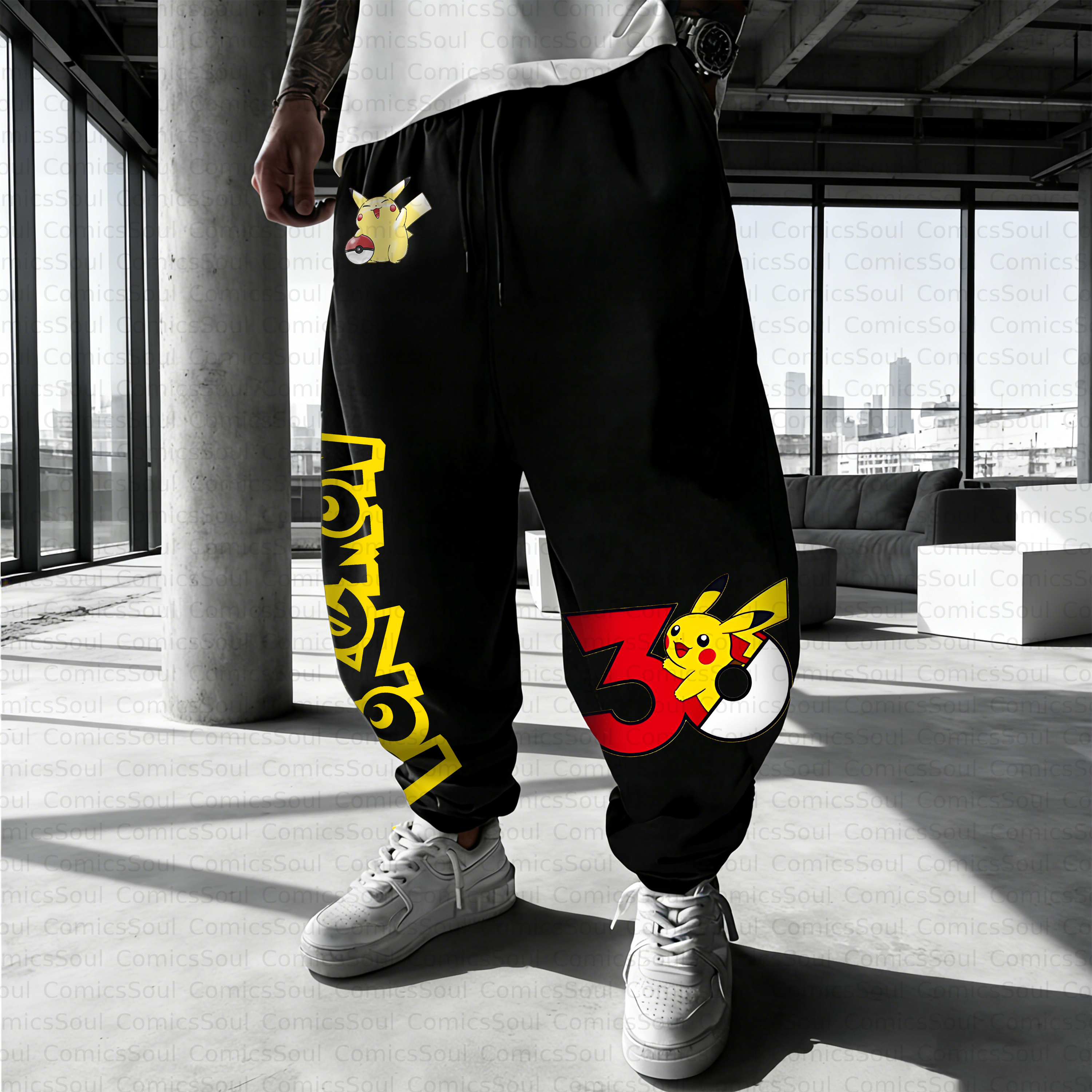Unisex Casual Anime Streetwear Pant