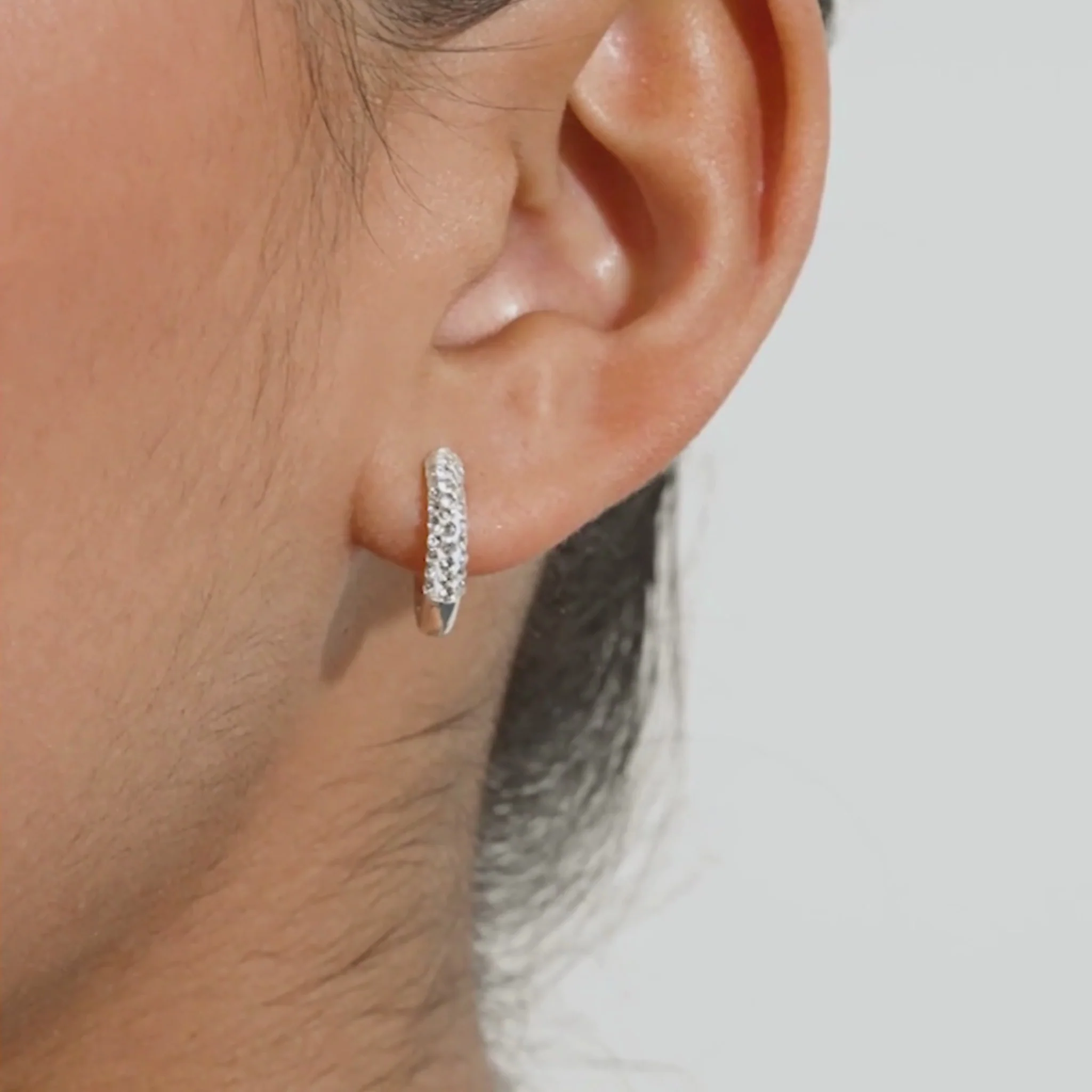 Always On Sparkle Hoop Earrings