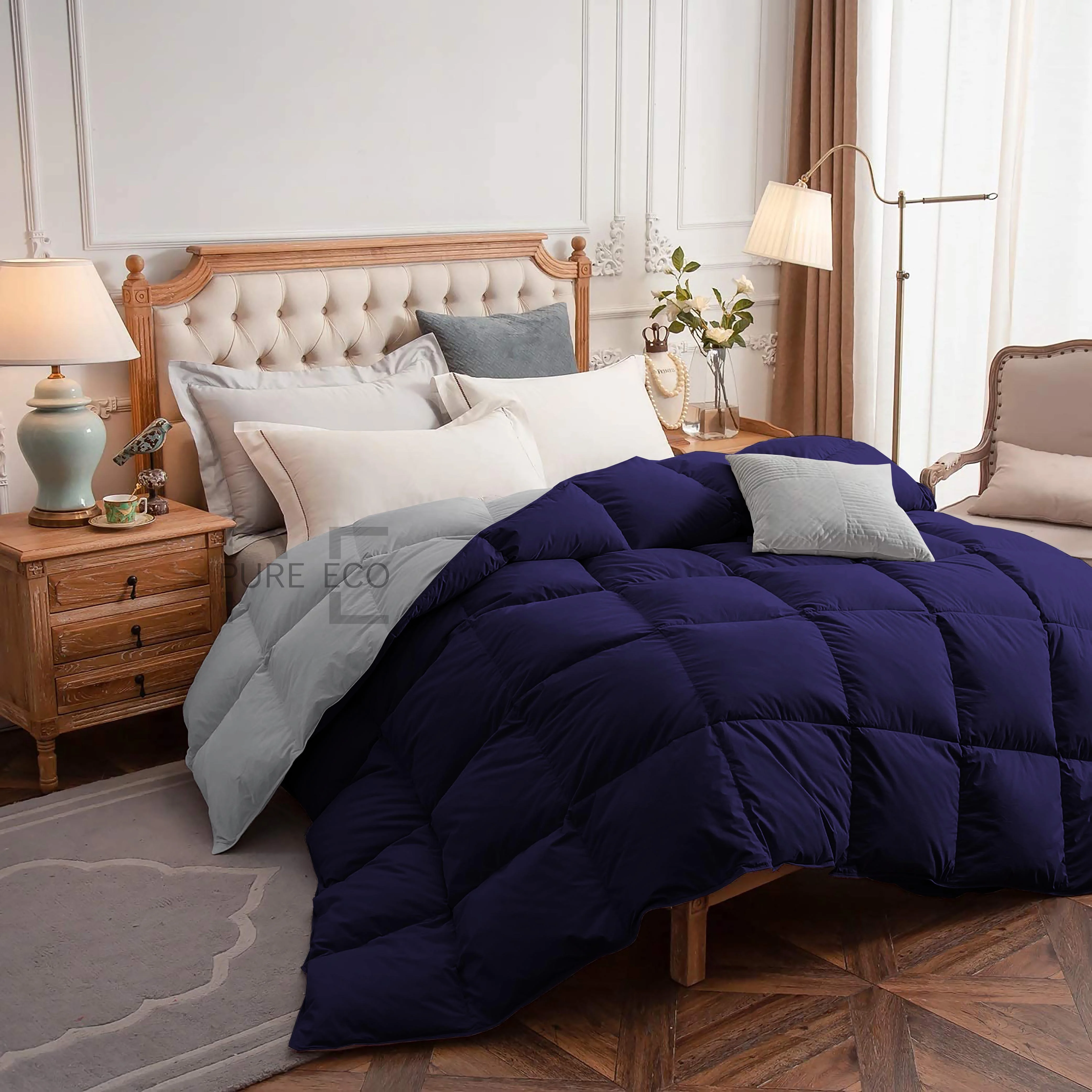 Ayanshi Hotel Bedding Comforter Twin Size, Duvet Insert, Quilted Comforter with Corner Tabs, All Season Lightweight Quilt, Down Alternative Hotel Comforter Twin Size 68X90 Baby Pink - Image 40