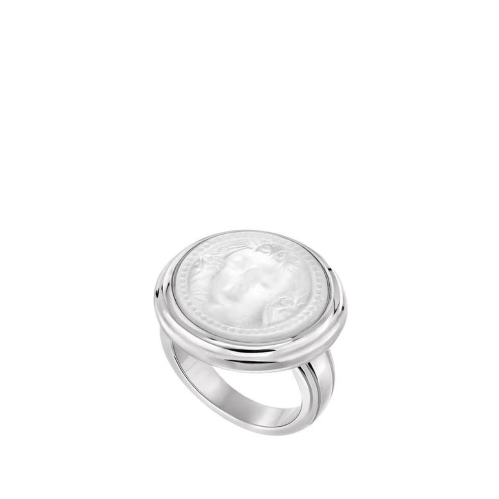 BAGUE ARÉTHUSE ROND - CRISTAL INCOLORE, ARGENT