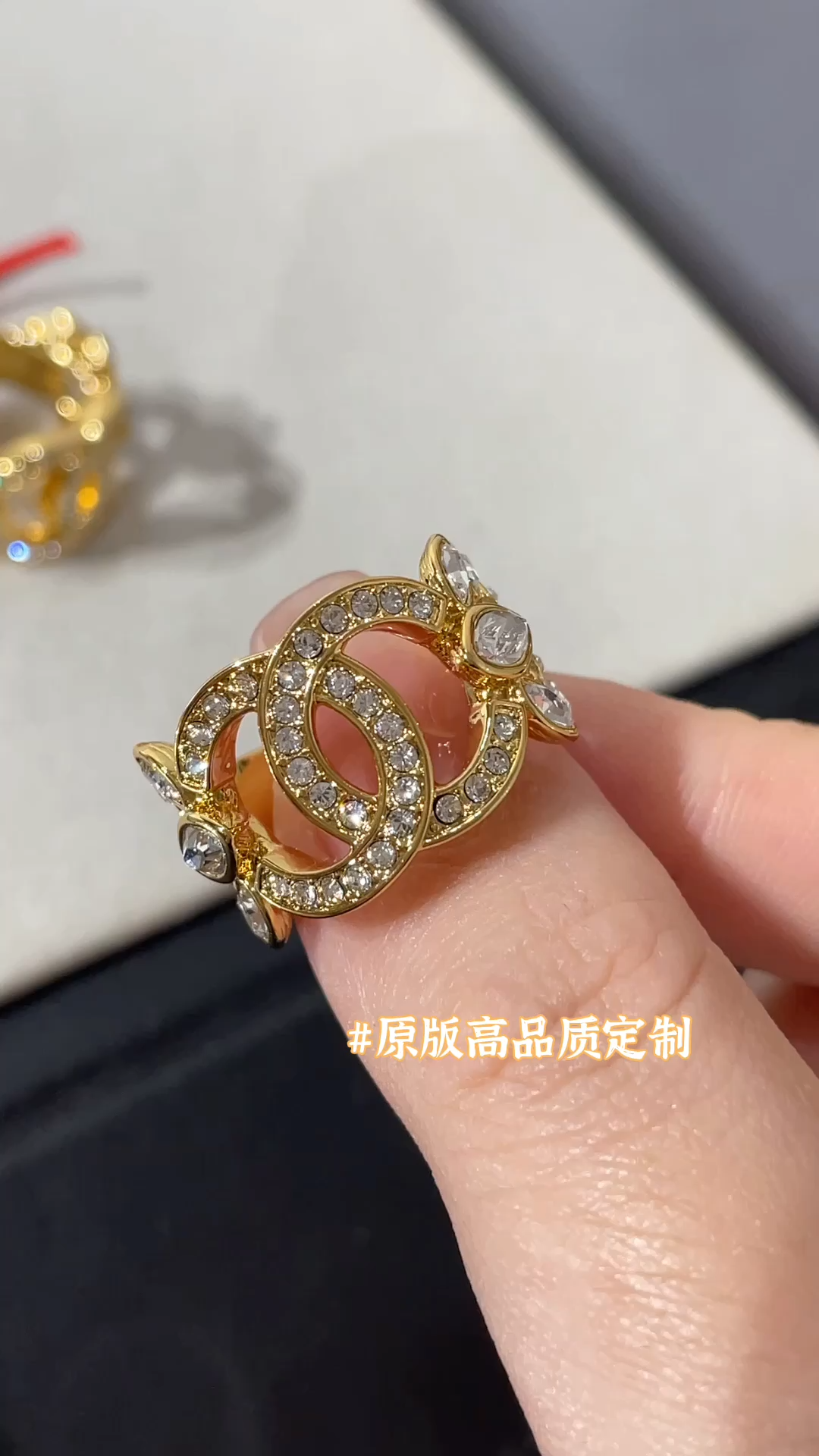Chanel Wide Hollow Ear of Wheat Ring - Original Replica Club