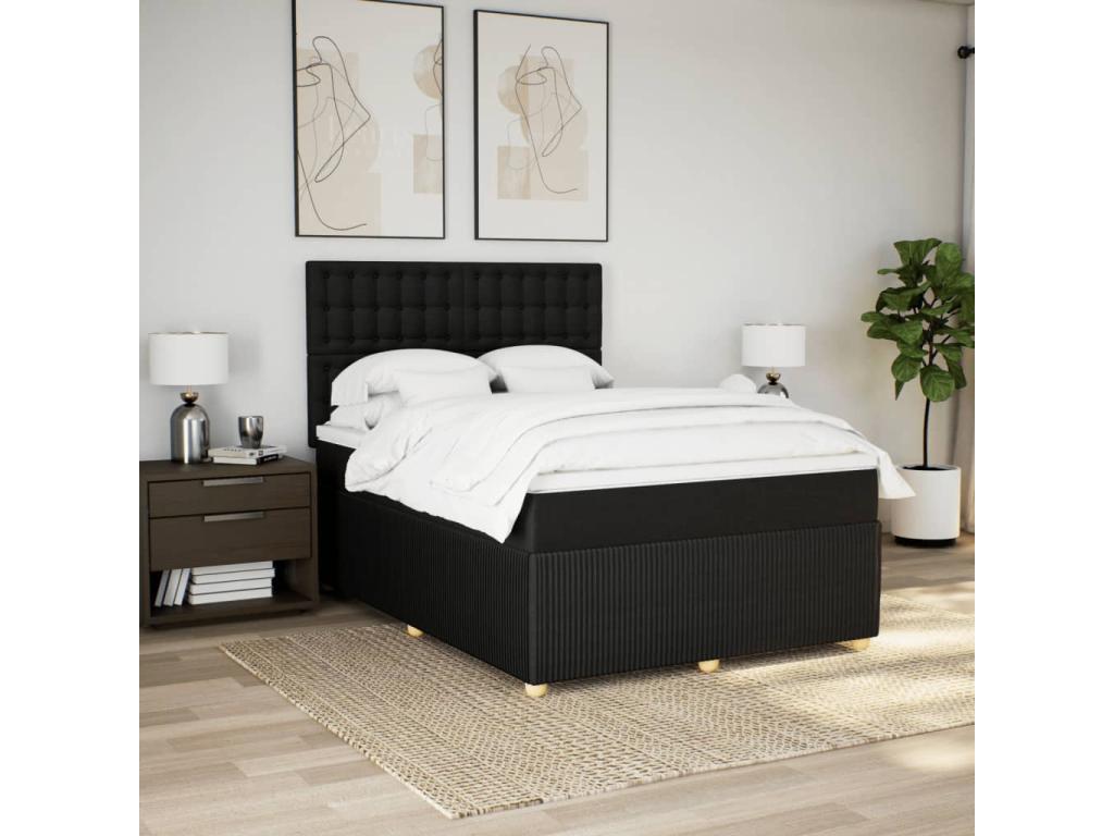 Cama box Joliven con colchón negro 140x190 cm