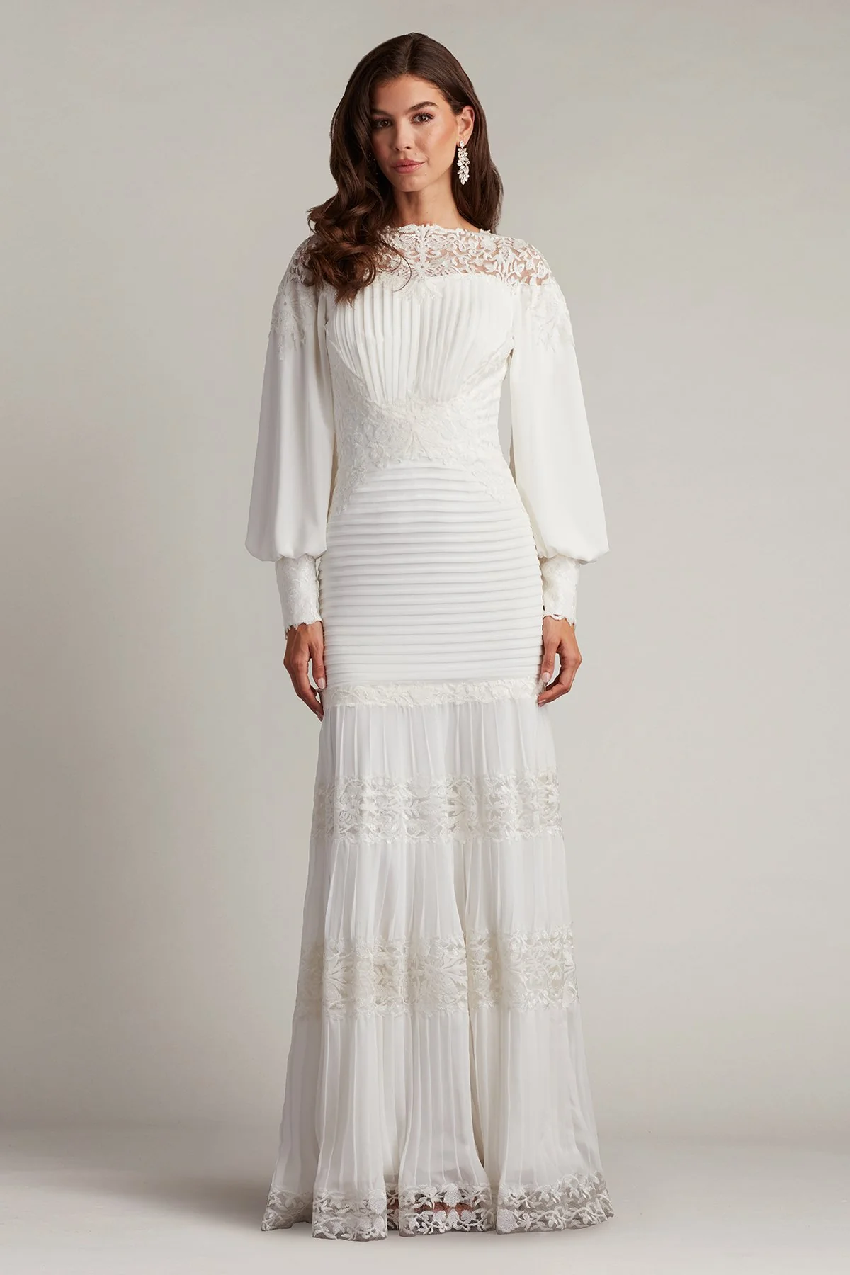 Silverado Blouson Sleeve Gown - Special Events Unlimited