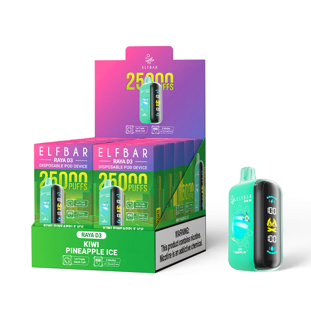 ELFBAR RAYA D3 eldobható e-cigaretta (minden íz)