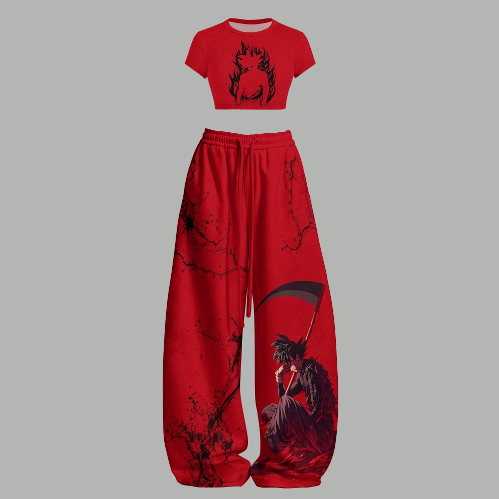 DRAGON BALL Women T-Shirt  & Elasticated Trousers Two-Piece Set