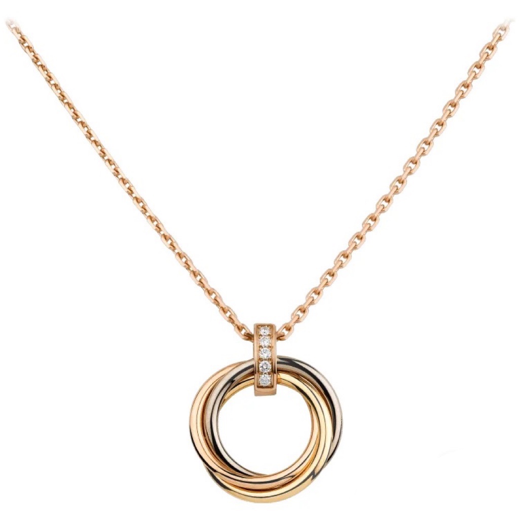 Cartier Mixed Three Metal Color Trinity Necklace - Original Replica Club