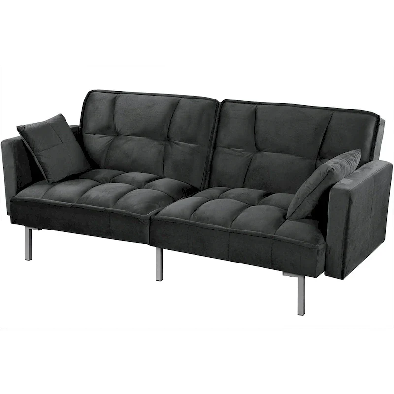 Bernal 75.6-Inch Velvet Sleeper Sofa Bed