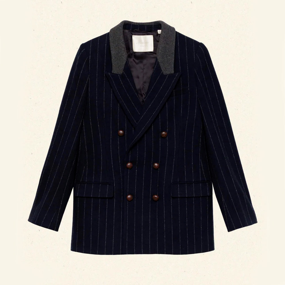 Dôen - Veste Blazer Duccio - Bleu à rayures