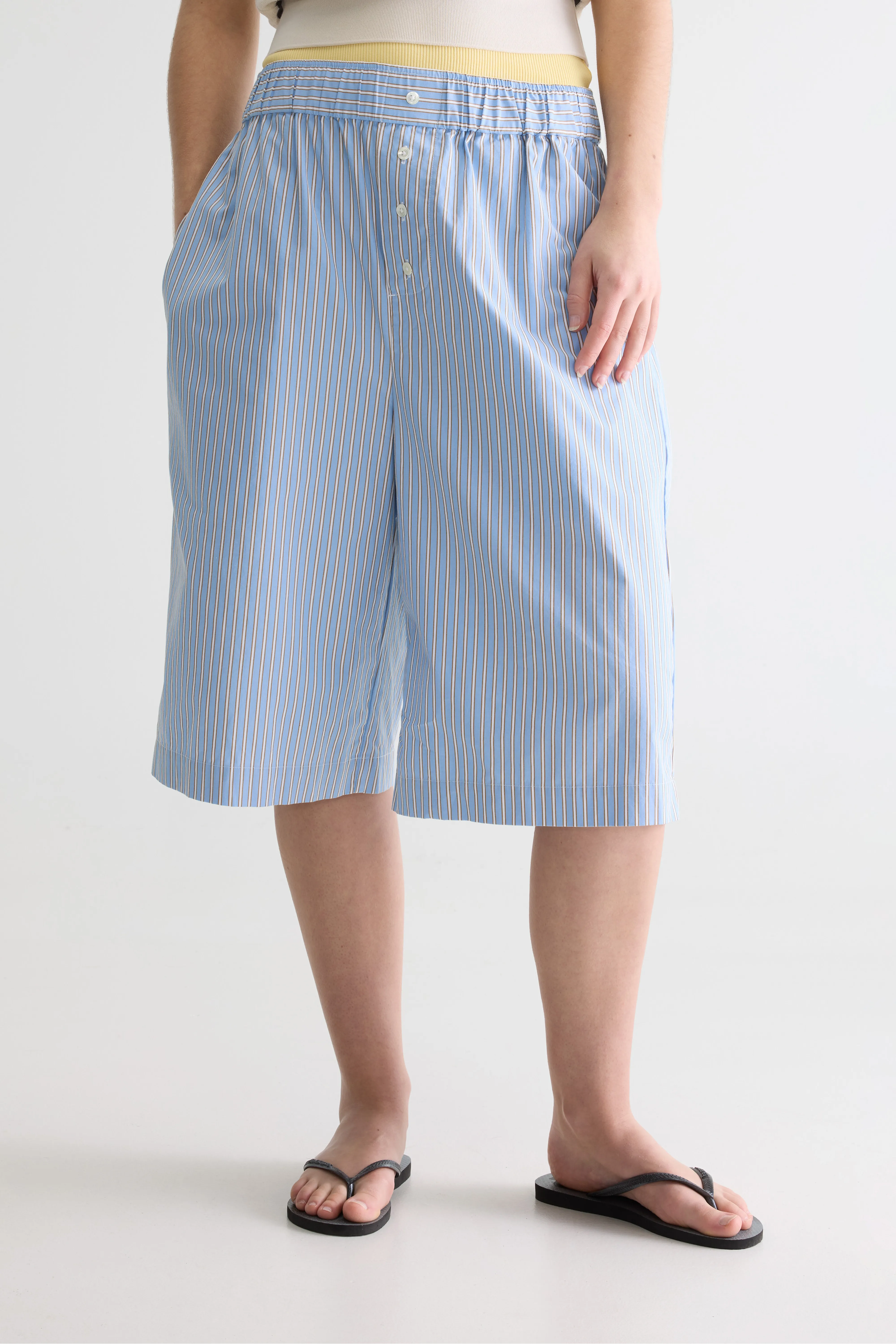 Bellerose Geena long striped shorts (261 / W / STRIPE B)