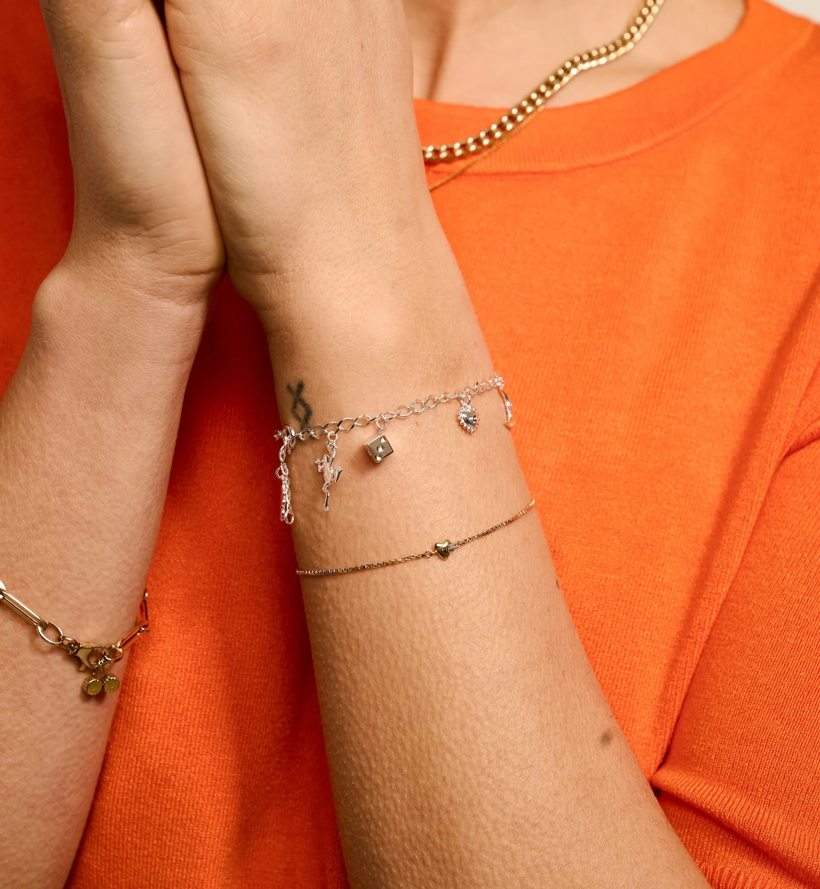 Rombo Plain Bracelet Silver