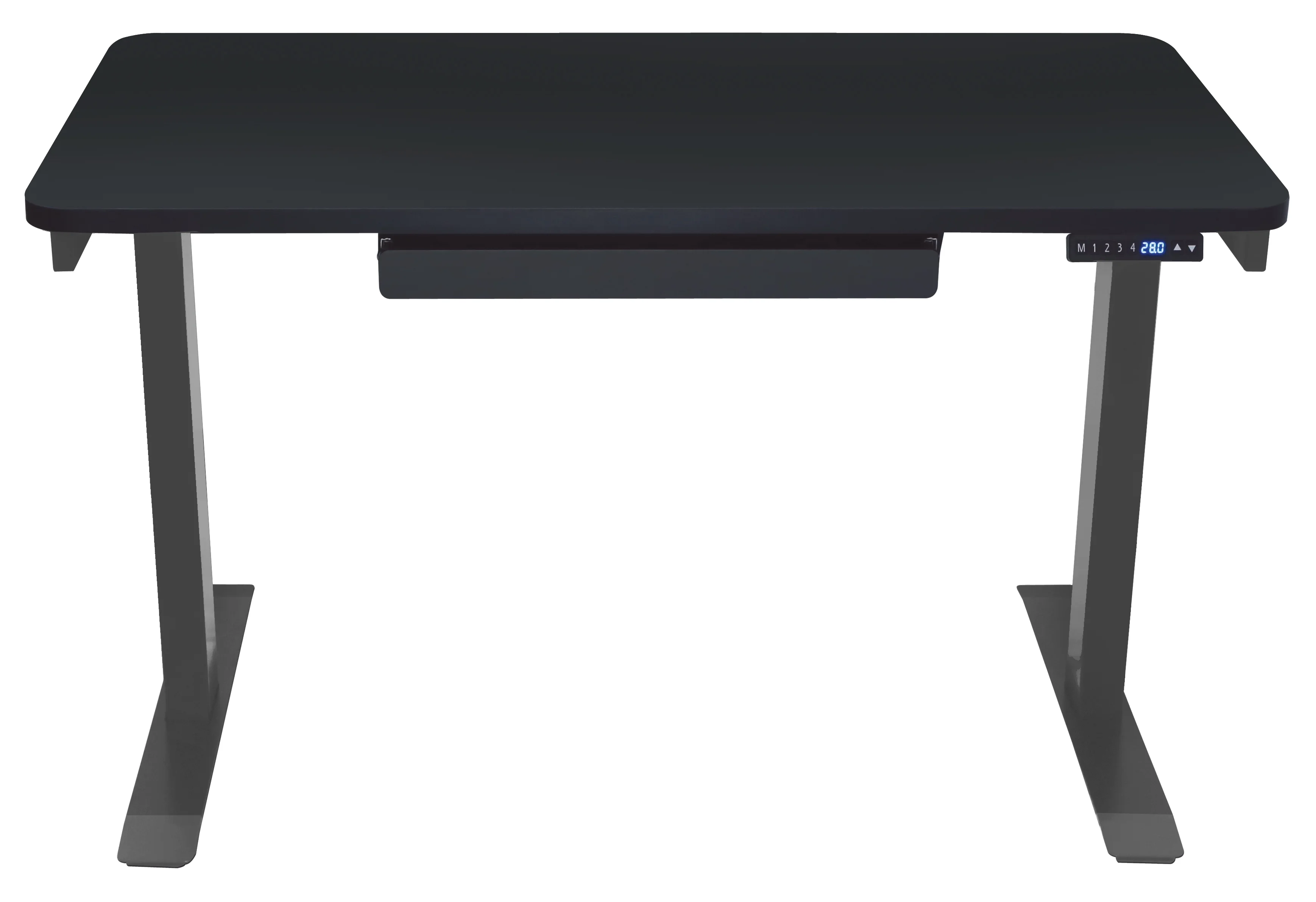 Motionwise Black Electric Height Adjustable Standing Desk, 24?x48", Height Adjustable 28"-48" with 4 pre-set height adjustments and USB Charge Port, Multiple Colors - Image 7