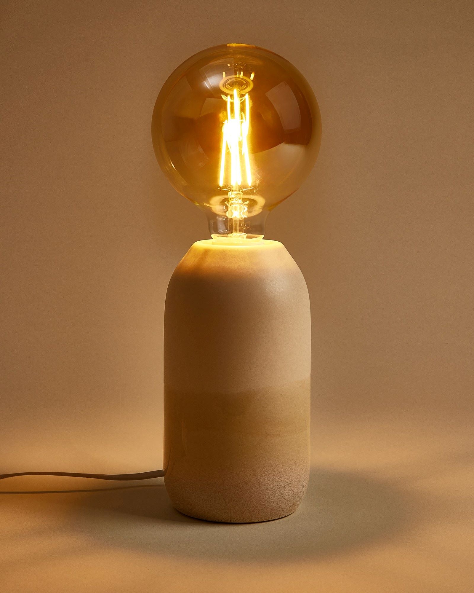 Farol Keramiklampe sand