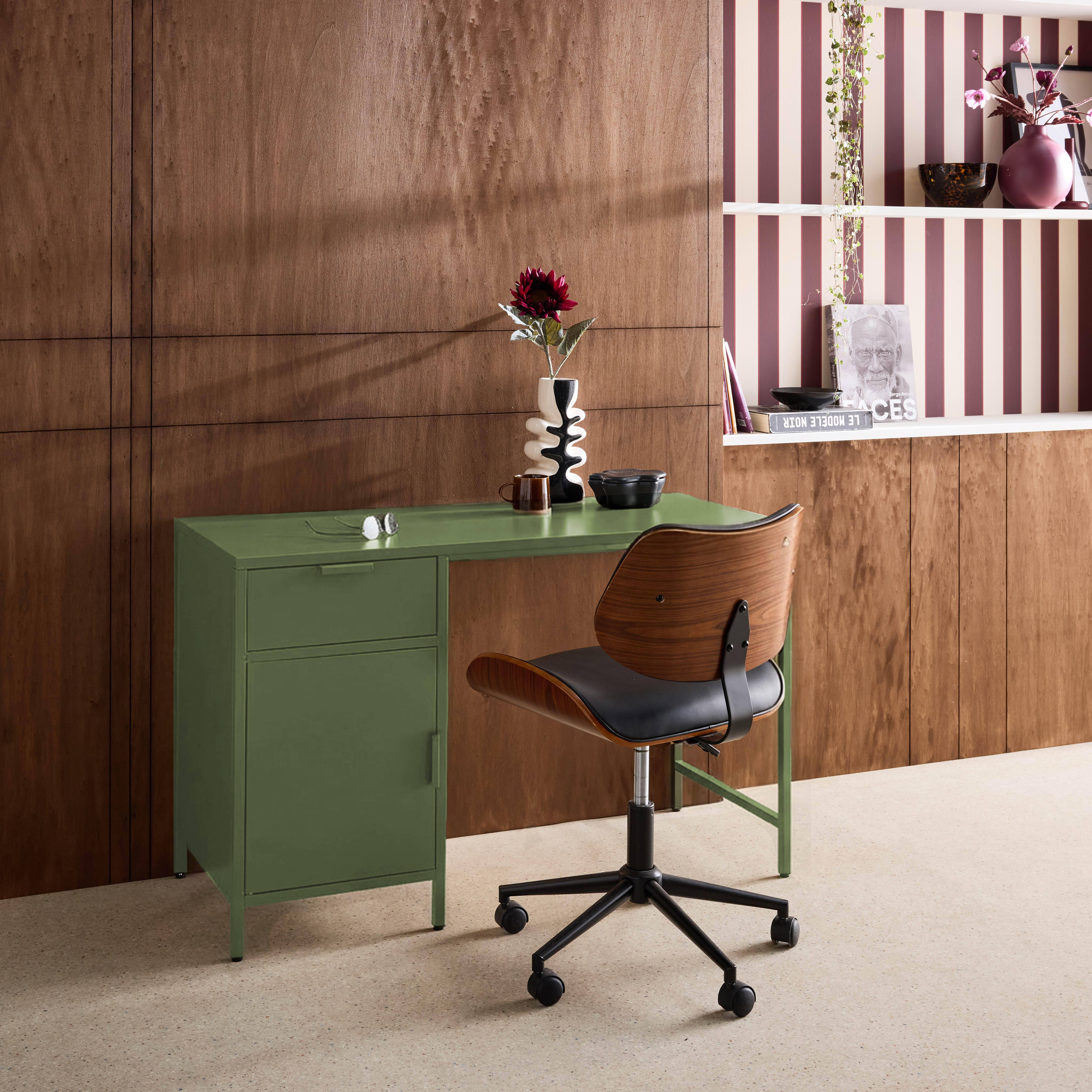 Soho - Escritorio de acero laminado, 1 cajón