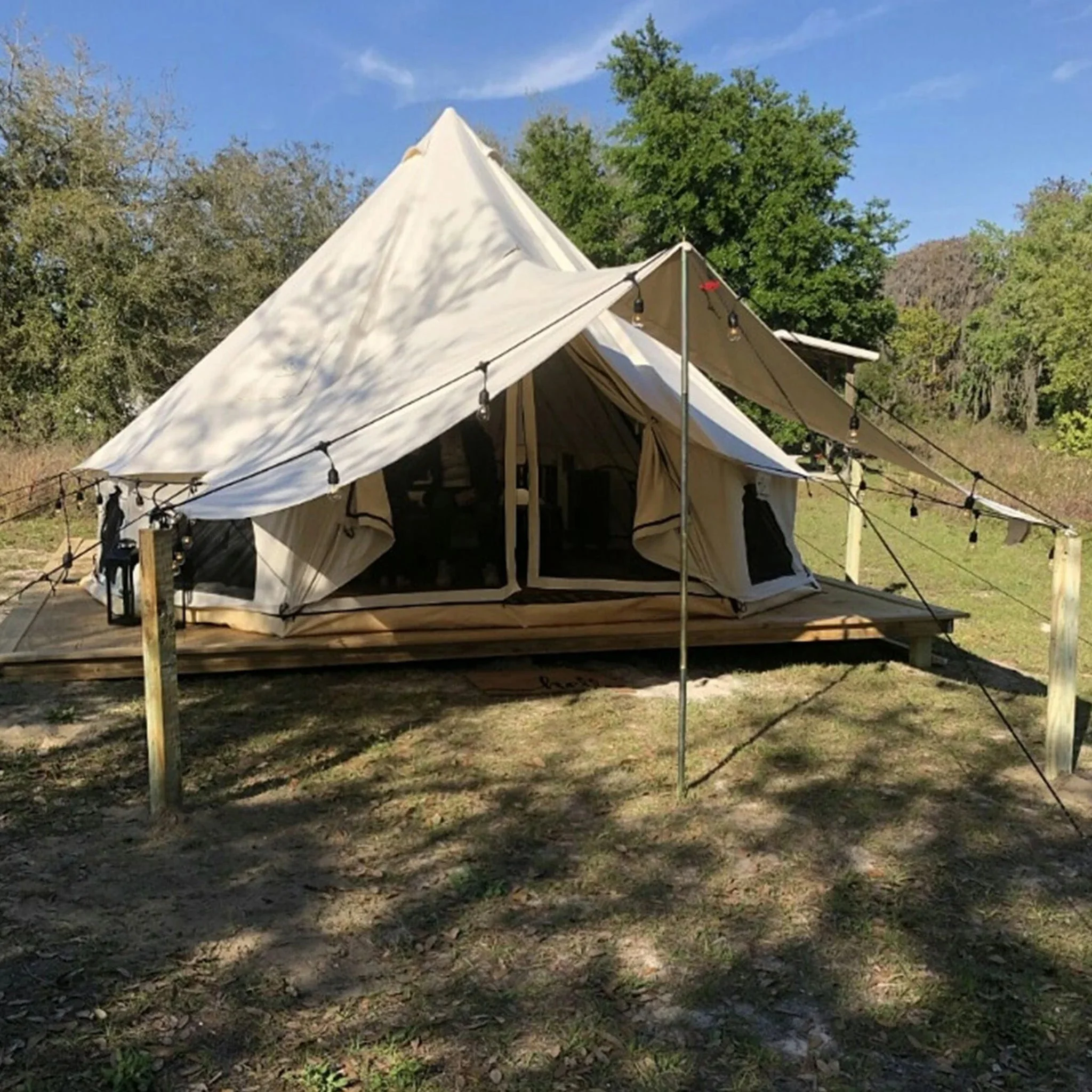 White Duck Outdoors Regatta Bell Tent Awning, Desert Red, 10 ft - Complete Canopy With Poles - Image 15 White Duck Outdoors Regatta Bell Tent Awning, Desert Red, 10 ft - Complete Canopy With Poles - Image 15