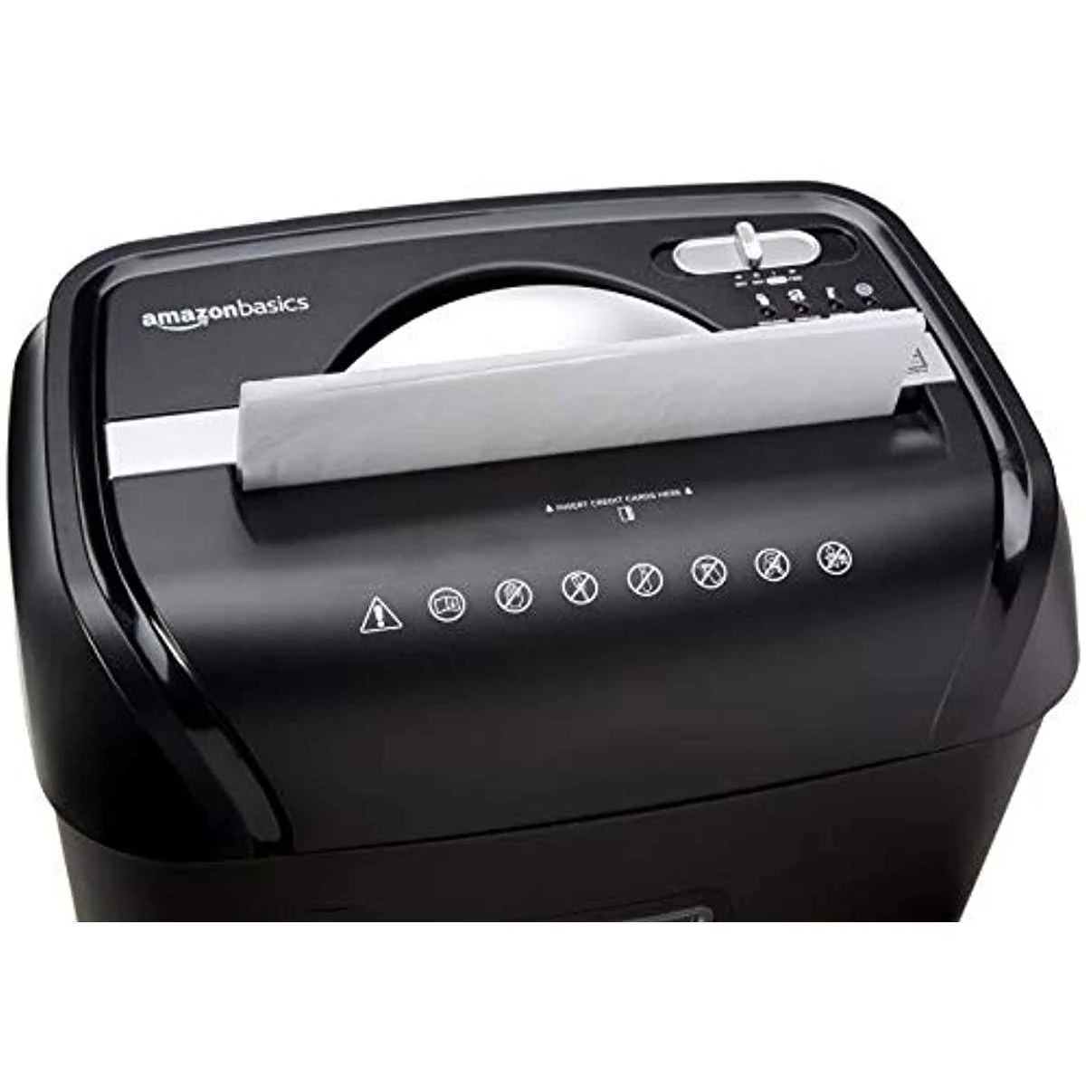 Amazon Basics 12-Sheet Cross-Cut Paper And Credit Card Home Office Shredder - Image 3 Amazon Basics 12-Sheet Cross-Cut Paper And Credit Card Home Office Shredder - Image 3