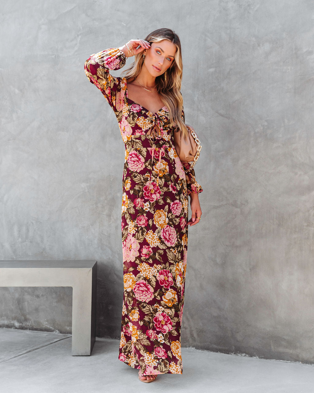 Spicing Things Up Floral Mesh Maxi Dress - Se7enfashion