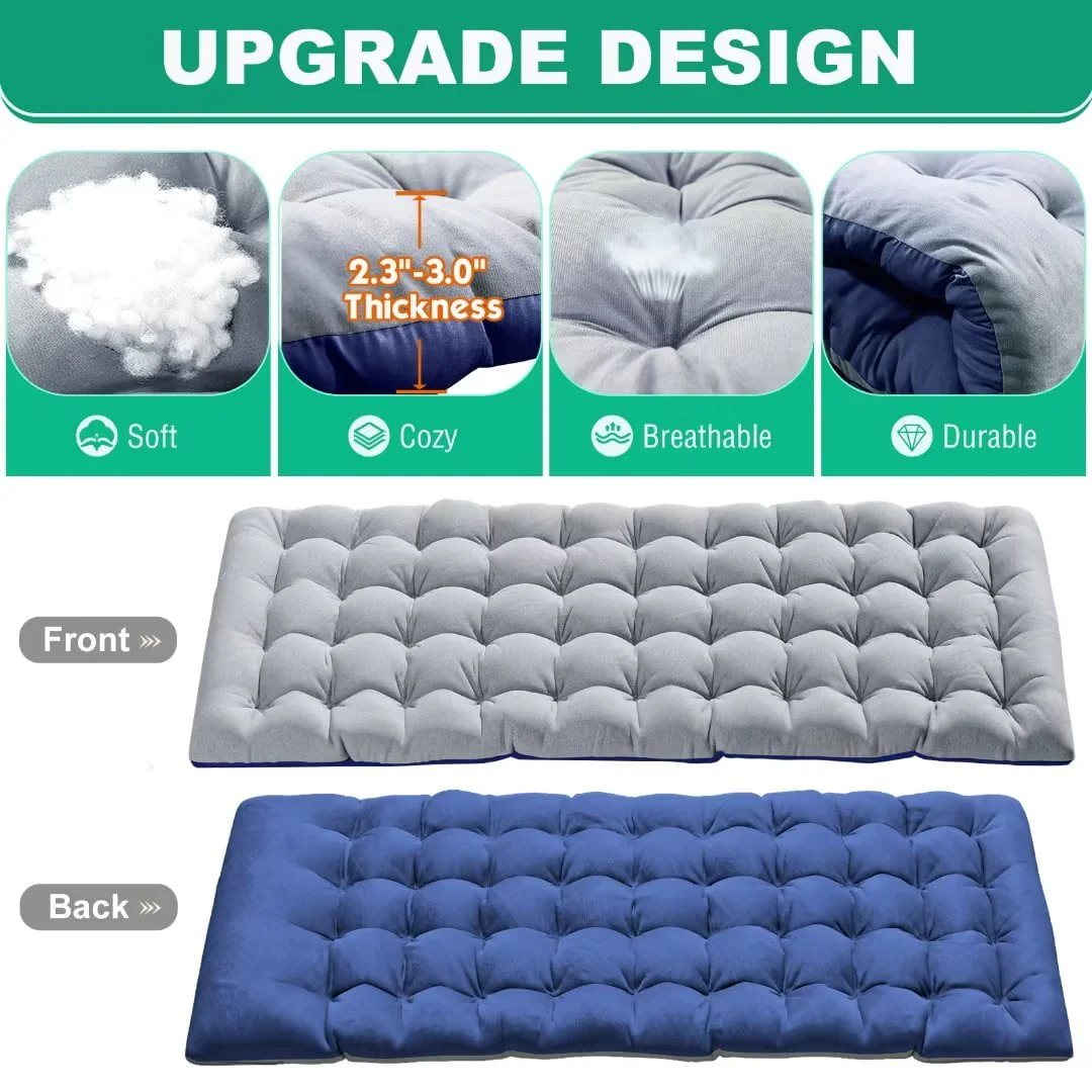 Docred Camping Cot Folding Camping Bed for Adults, Heavy Duty Collapsible Sleeping Bed, Travel Military Portable Cots Bed with Carry Bag & 2-Sided Mattress for Indoor & Outdoor Use - Image 6