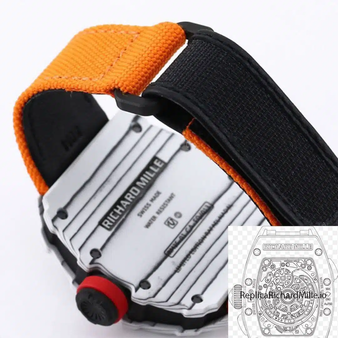 Replica Richard Mille RM35-01 BBR Factory Orange Strap