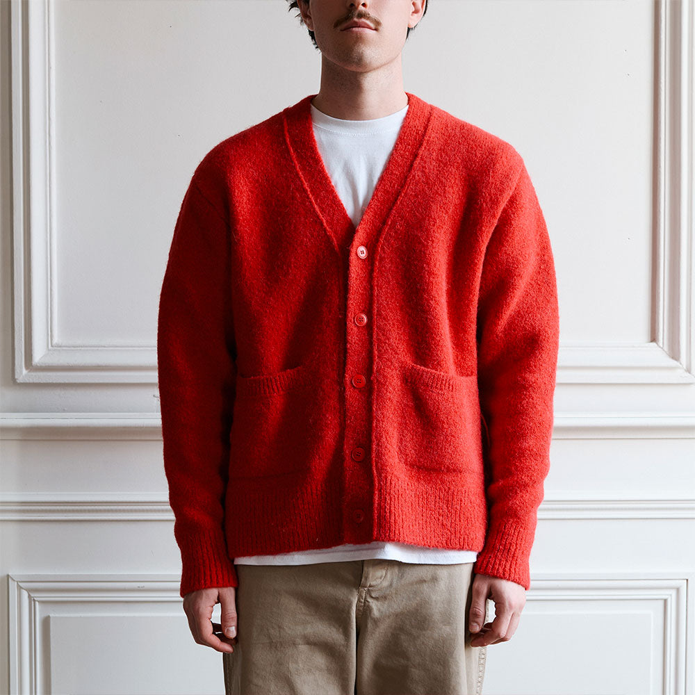 Museum Garments x Merci - Cardigan Alpaca - Rouge