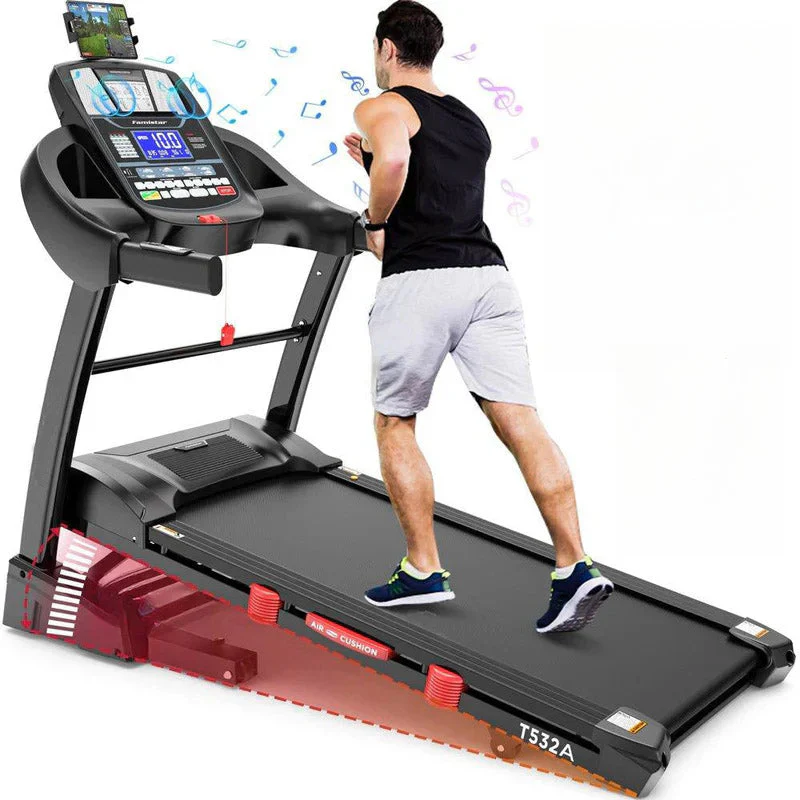 4.5HP Foldable Treadmill, 15 Auto Incline Levels, 10MPH Speed, 300LB Capacity, Home Exercise Machine