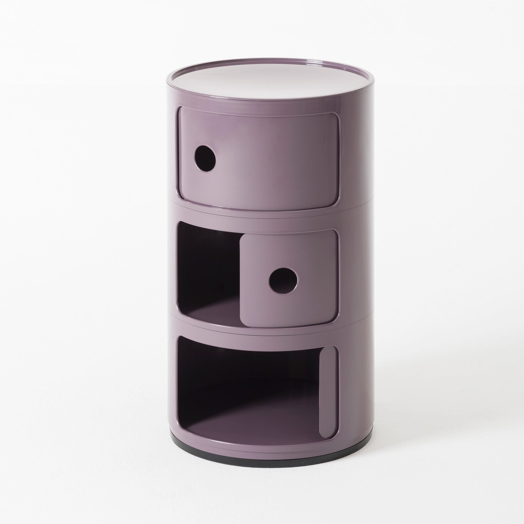 Kartell Componibili Kast Ø 32 cm - 3 Modules - Violet