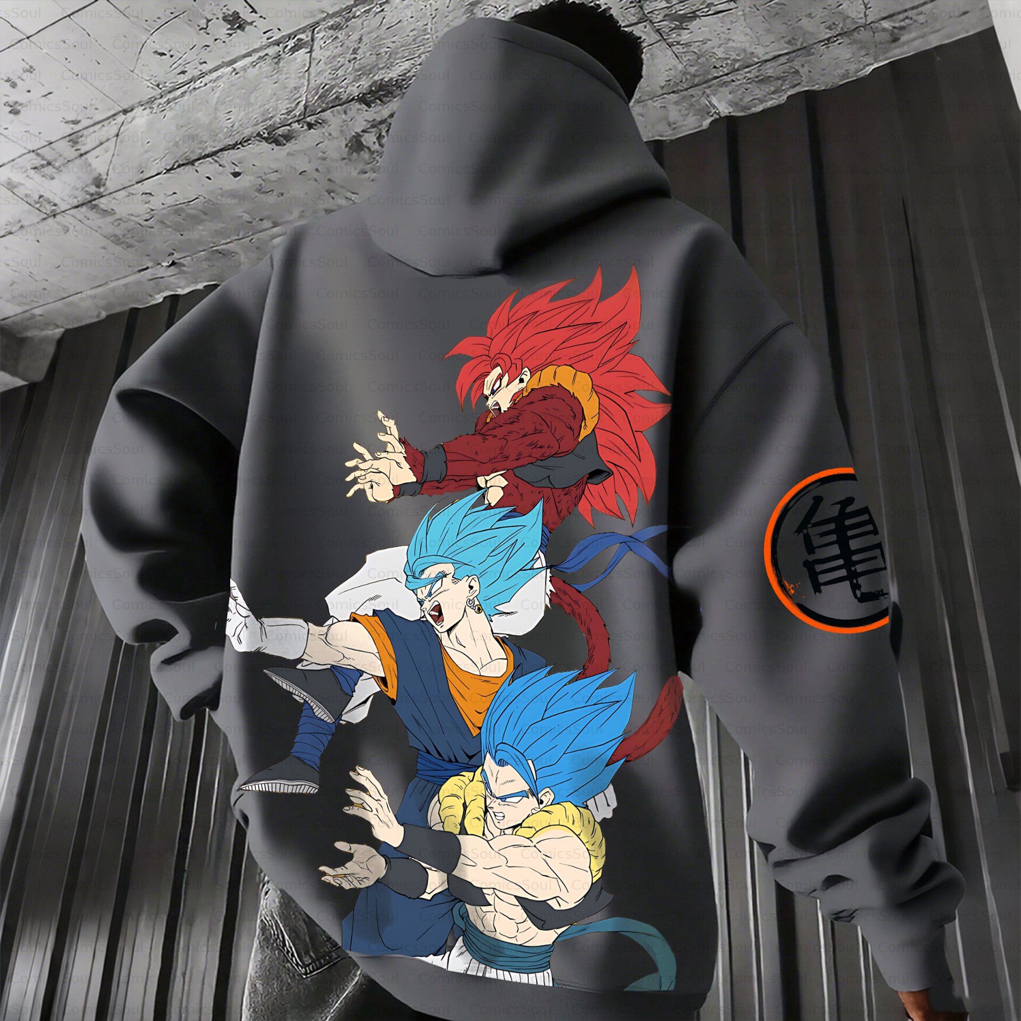 Unisex Anime Inspired Vintage Plush Hoodie