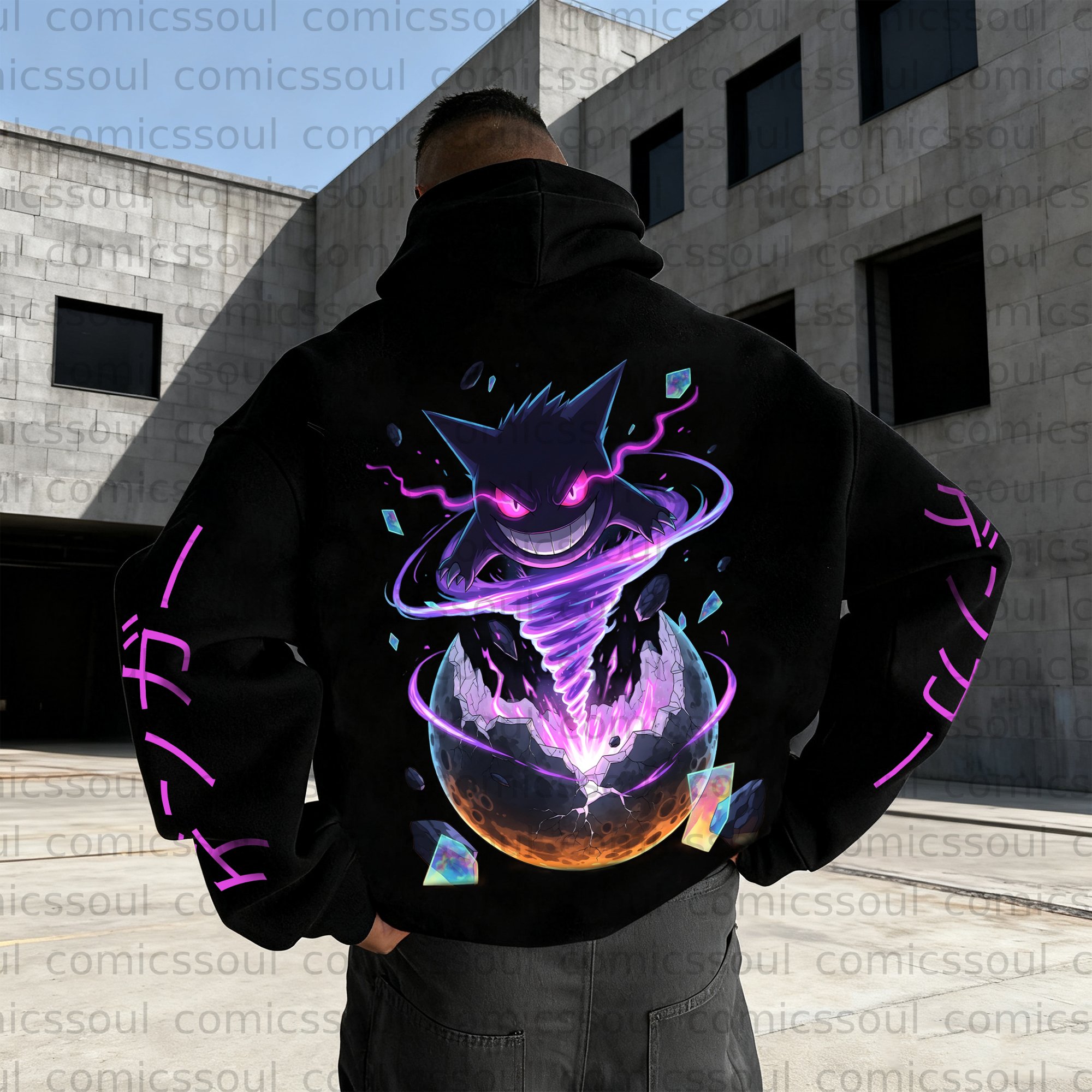 Unisex Anime Graphic Streetwear Wintage Plush Hoodie