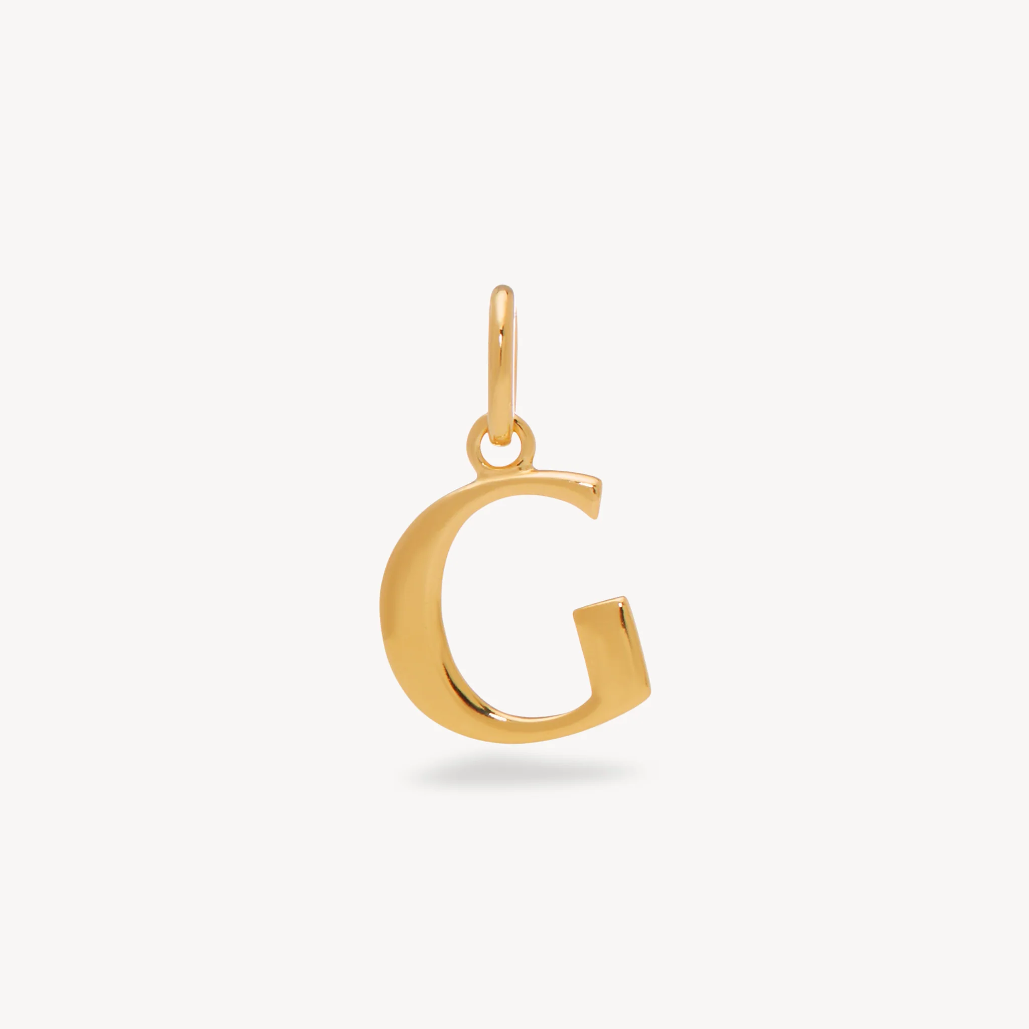 14k Gold Vermeil Letter Charm