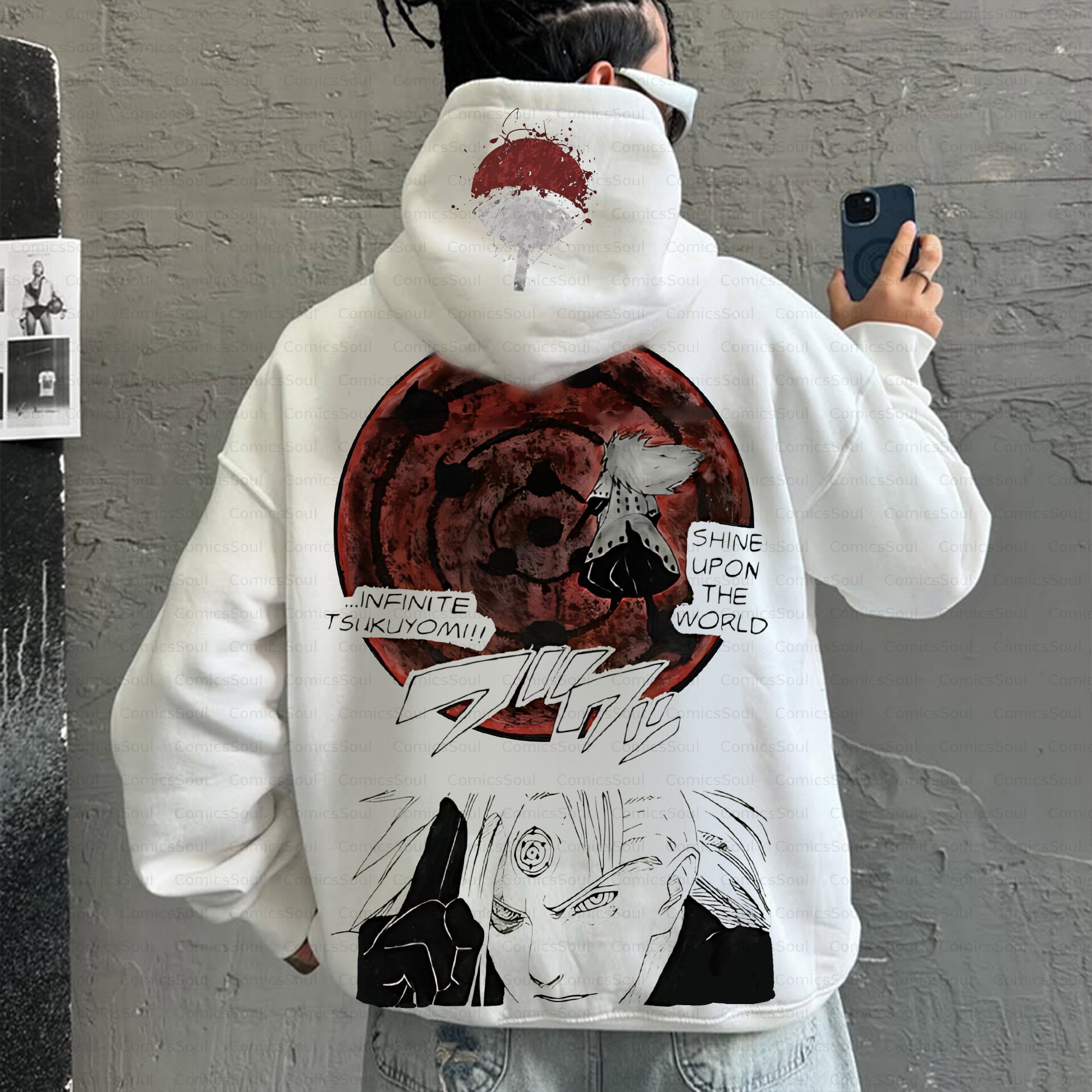 Unisex Anime Inspired Vintage Plush Hoodie