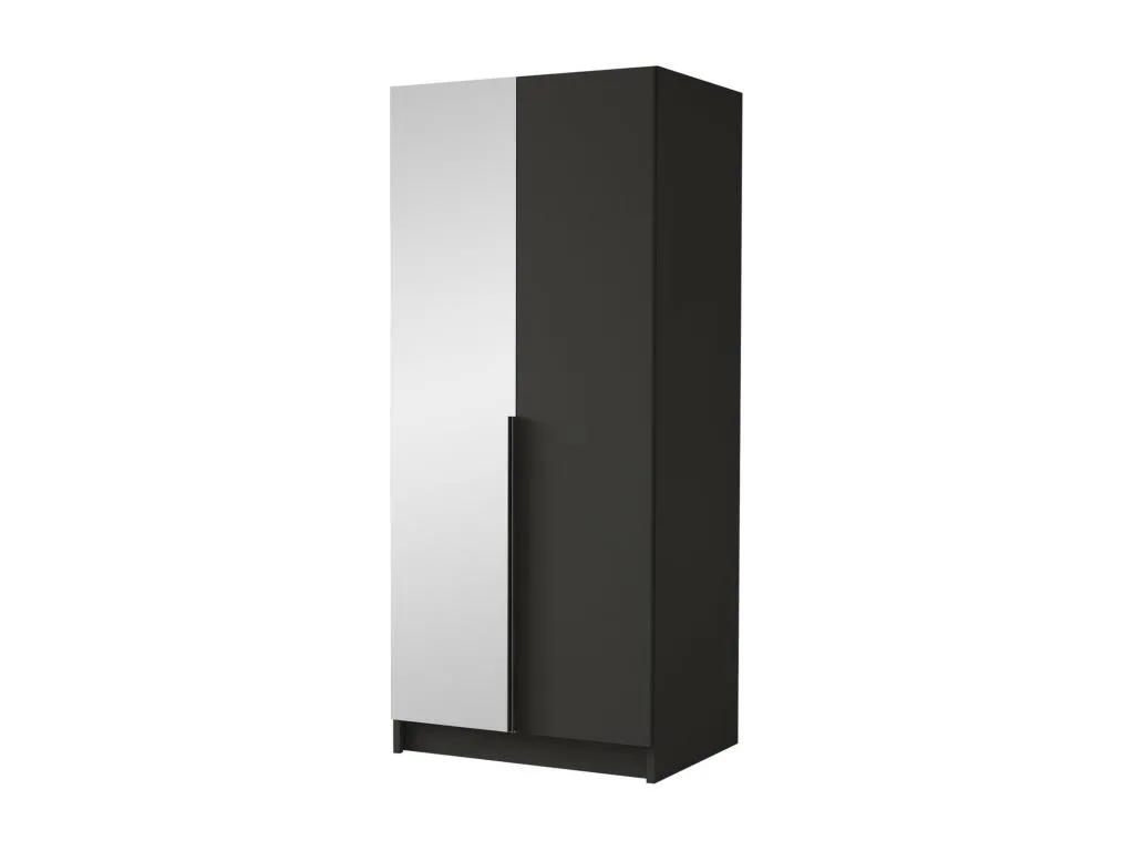 Armario Lluesmamuebles 201 Negro 215x100x58cm Puertas de armario - Con bisagras