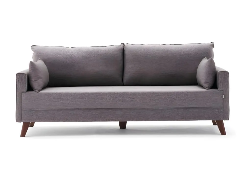 Sofá Alkihogares B103 Marrón 208x81x85cm Tapiz Patas - Plástico