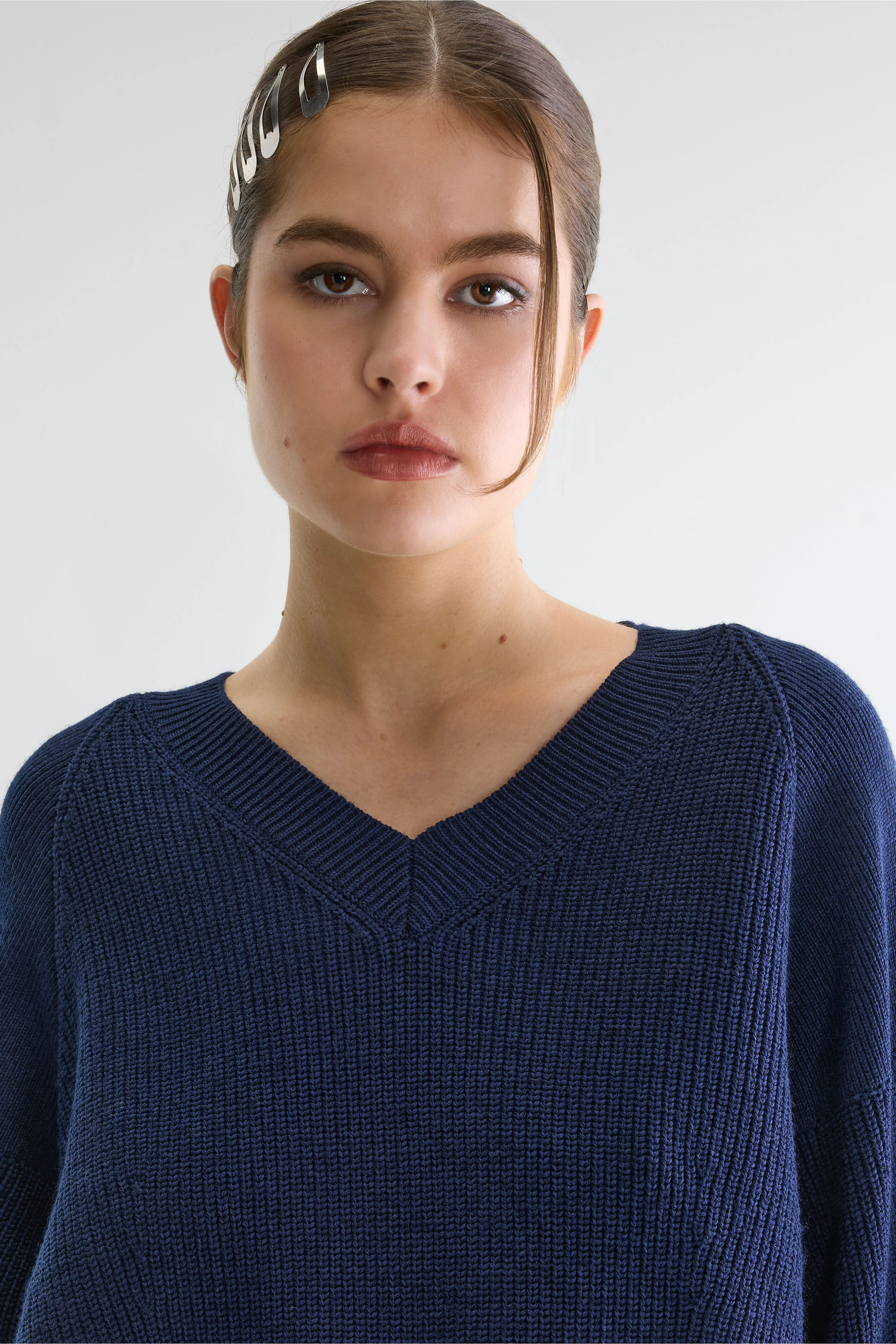 Bellerose Aoth cropped sweater (261 / W / NAVY)