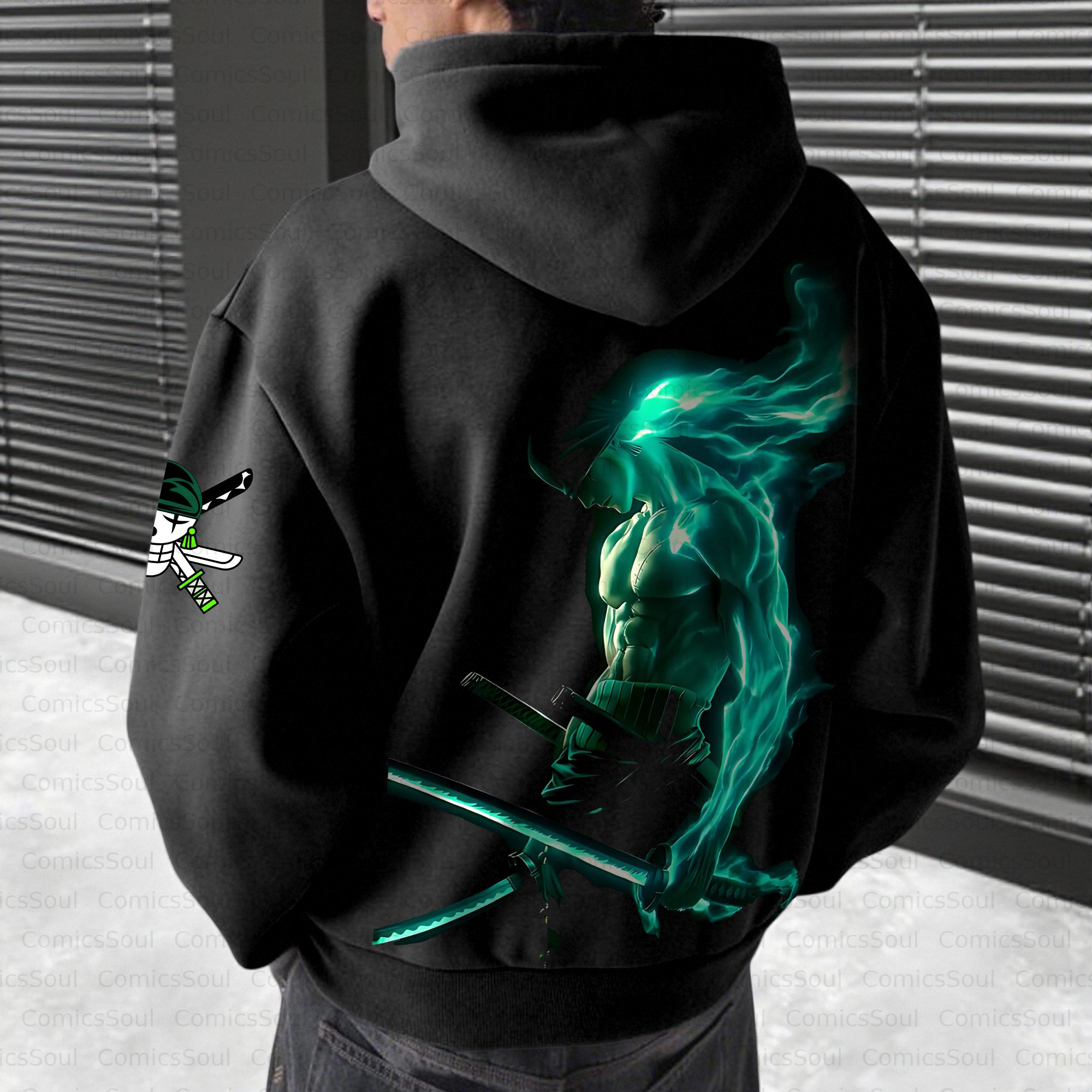 Unisex Anime Inspired Vintage Plush Hoodie