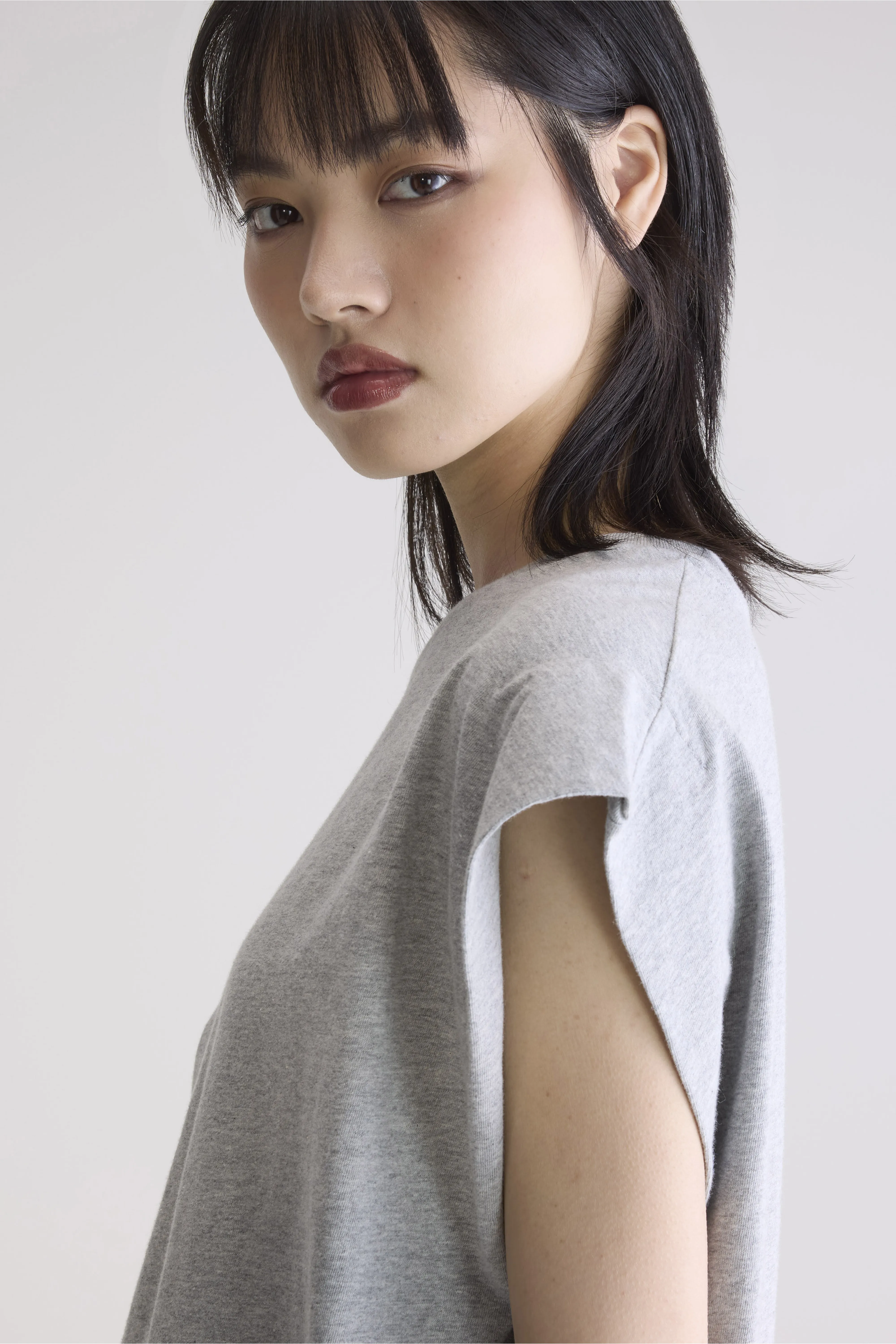 Bellerose Vice grey crew-neck t-shirt (252 / W / H. GREY)