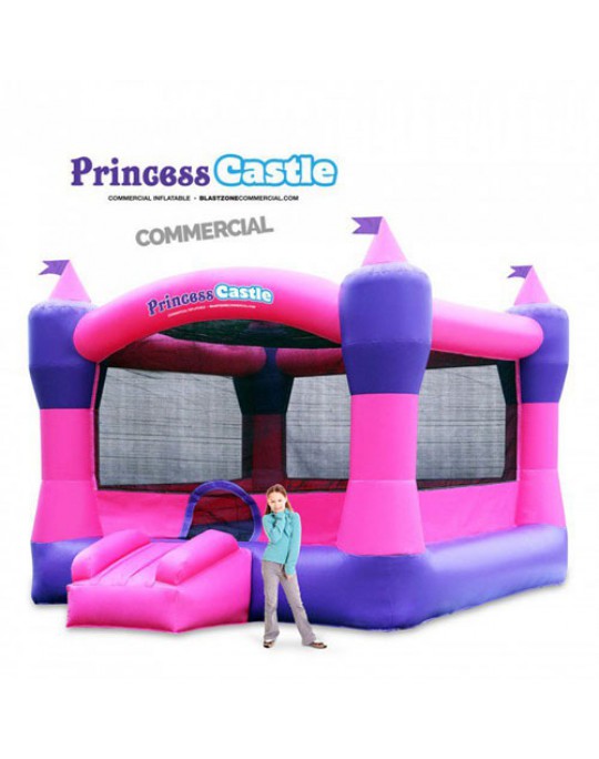 Princess Castle 15 Commercial Bouncer Moonwalk