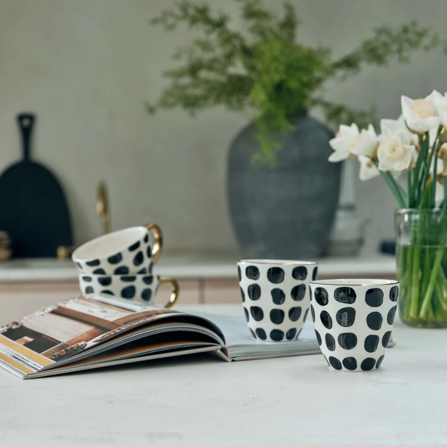 Erna Polka Dot Mug, Set of 2