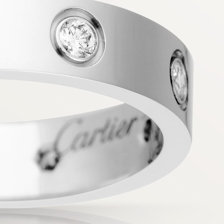 Replicate LOVE ring, small model, 8 diamonds(1:1 replica) - Original Replica Club