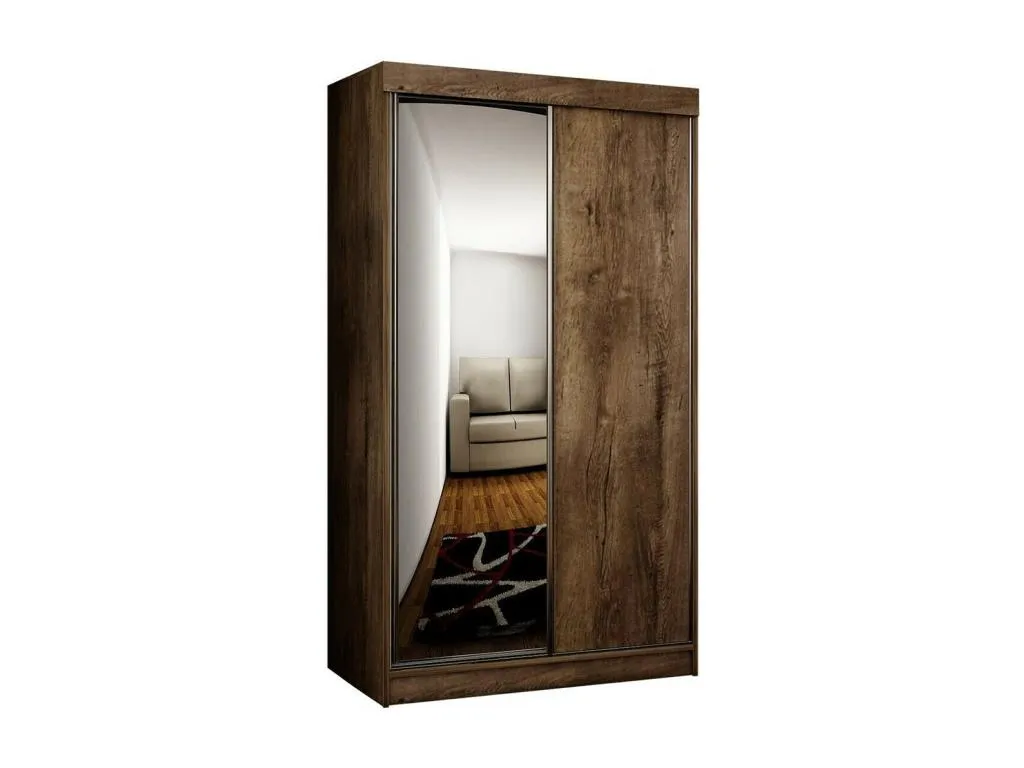 Armario Alkihogares 103 Fresno oscuro 200x100x62cm Puertas de armario - Correderas