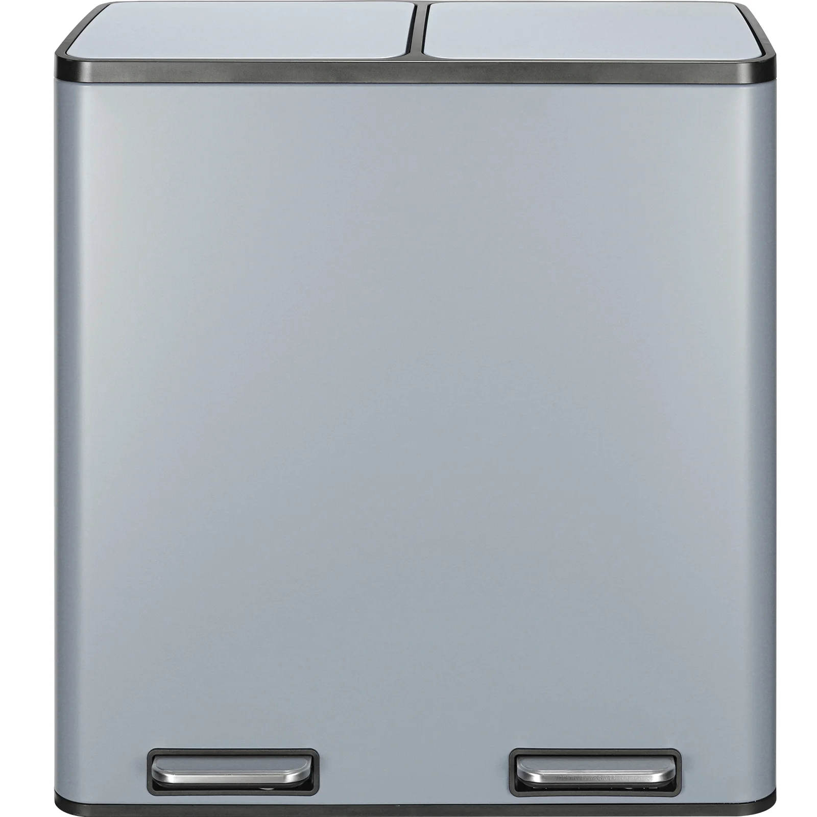 LAZY BUDDY Dual Garbage Can, Stainless Steel 16 Gallon Step Kitchen Trash Can with Soft-Close Lid, Double Compartment Garbage Recycling Bin - Image 48