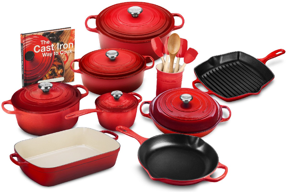 WAYFAIR 20-Piece Signature Cast Iron Cookware Set