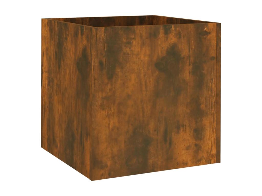 Decoratodo de madera contrachapada roble ahumado 40x40x40 cm