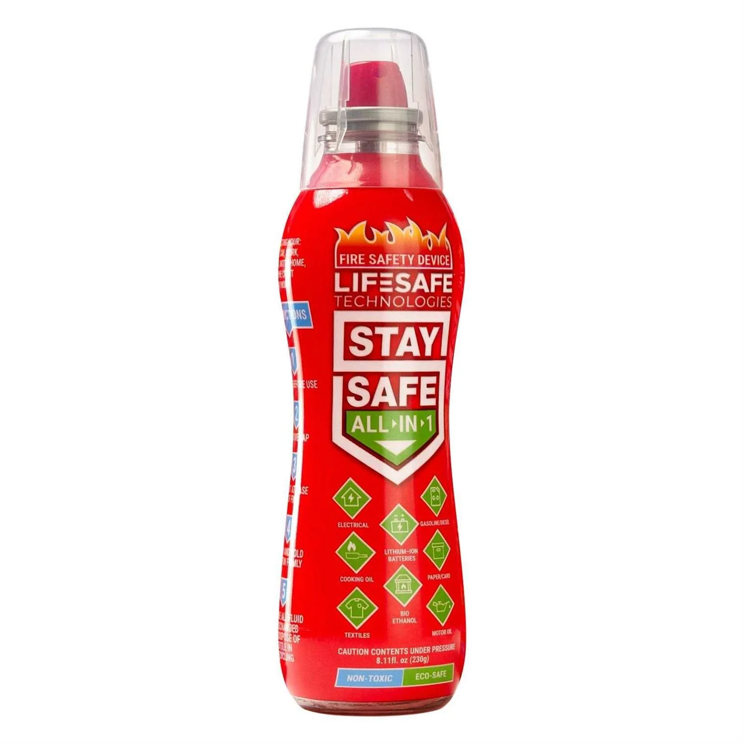 LifeSafe Technologies StaySafe All-in-1 Fire Extinguisher - Image 2 LifeSafe Technologies StaySafe All-in-1 Fire Extinguisher - Image 2