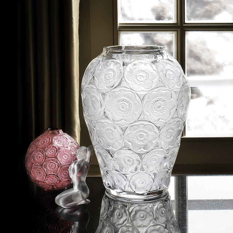 VASE ANÉMONES - CRISTAL INCOLORE