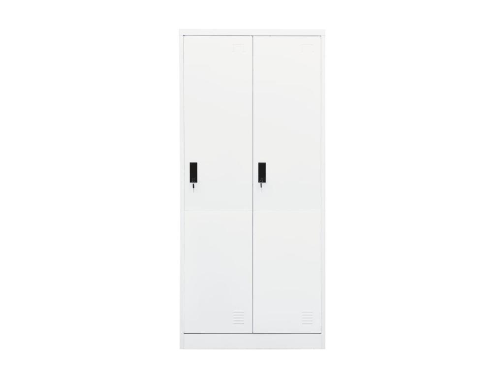 Armario Blanco 80x50x180 cm Acero