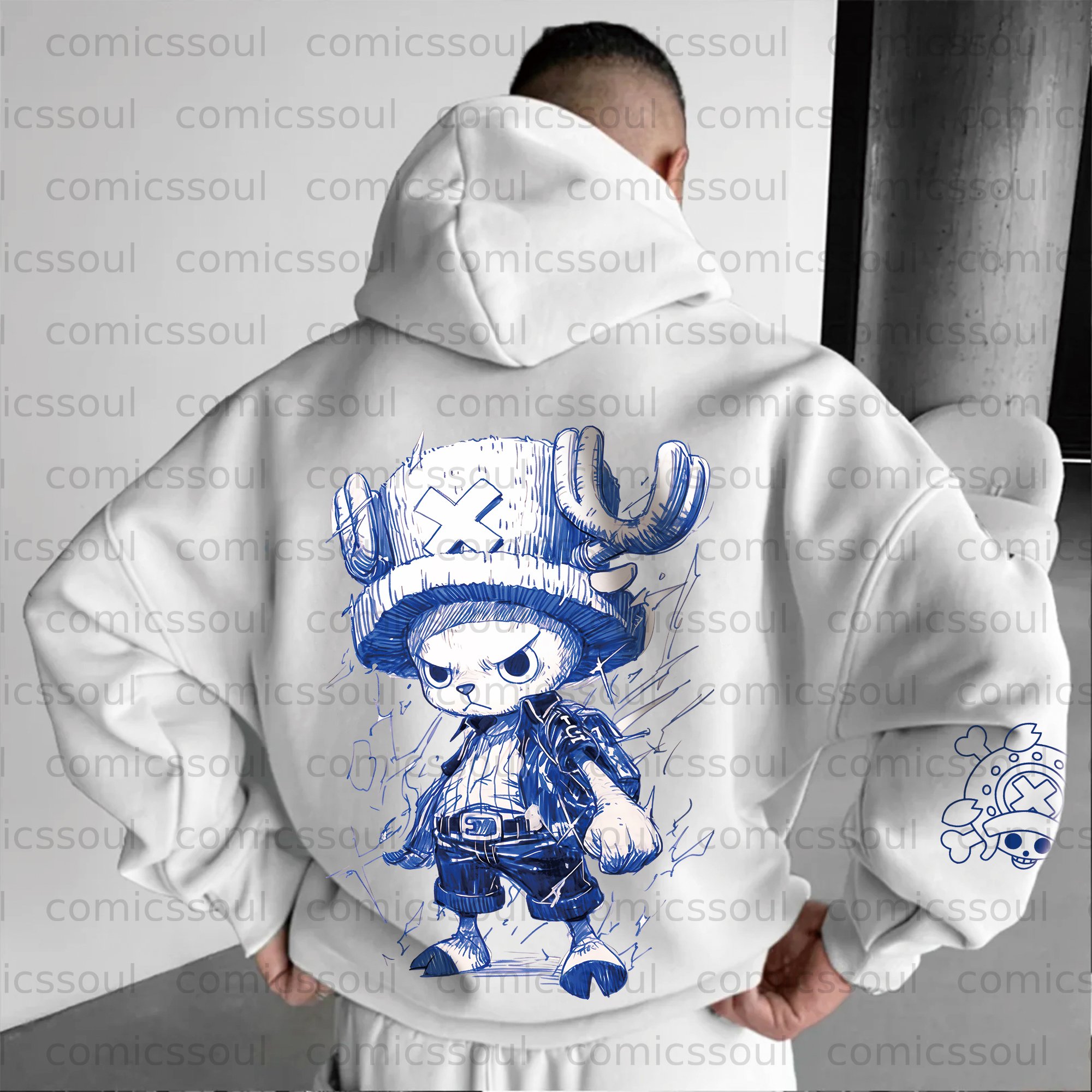 Unisex Anime Graphic Streetwear Vintage Plush Hoodie