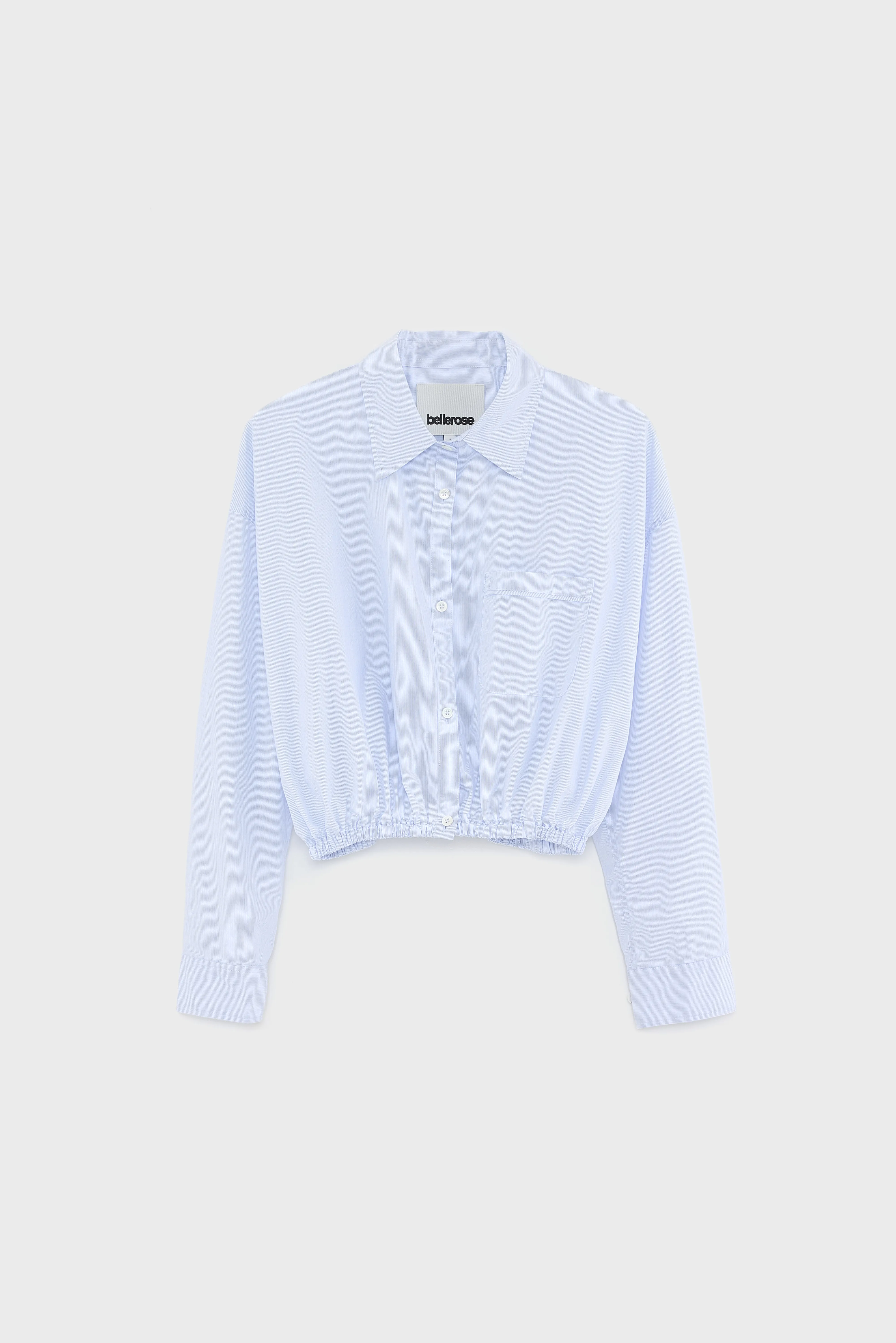 Bellerose Gemma cropped shirt (261 / W / STRIPE G)